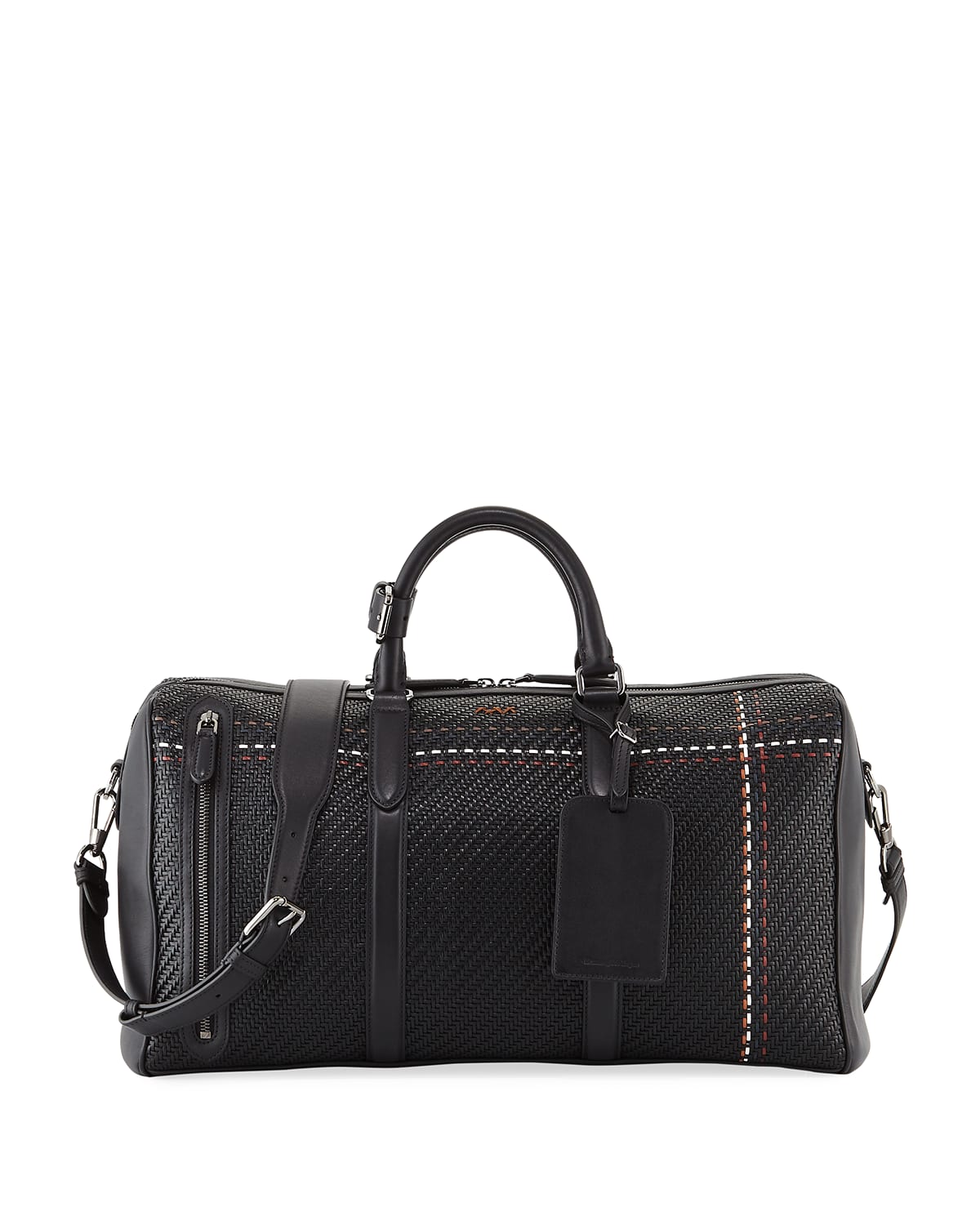 Zegna pelle tessuta bag sales