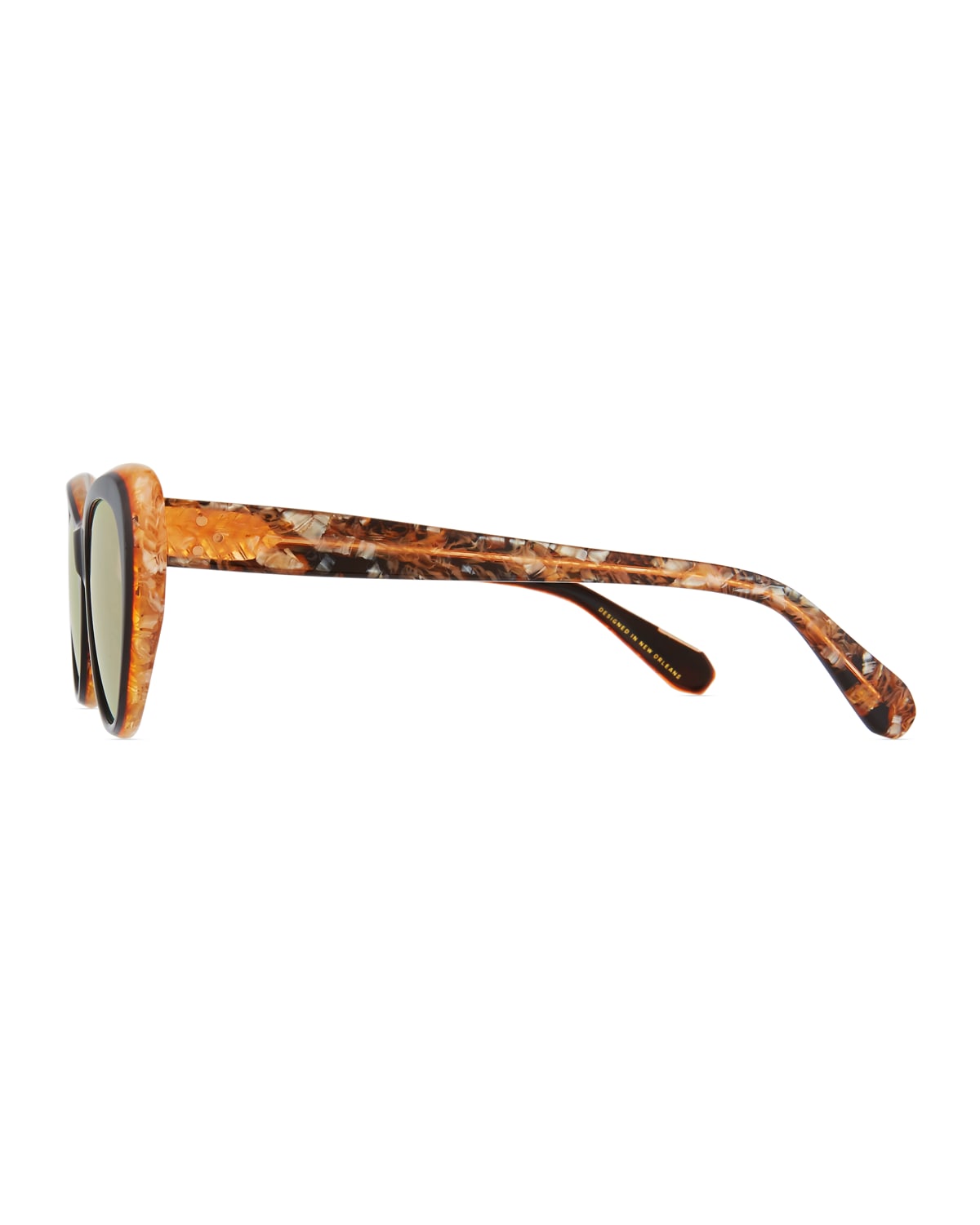 KREWE Irma Oval Mirrored Sunglasses, Mystic
