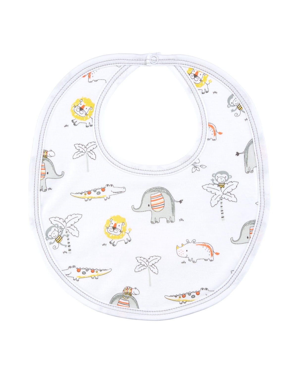 Kissy Kissy Jungle Jamboree Printed Pima Baby Bib