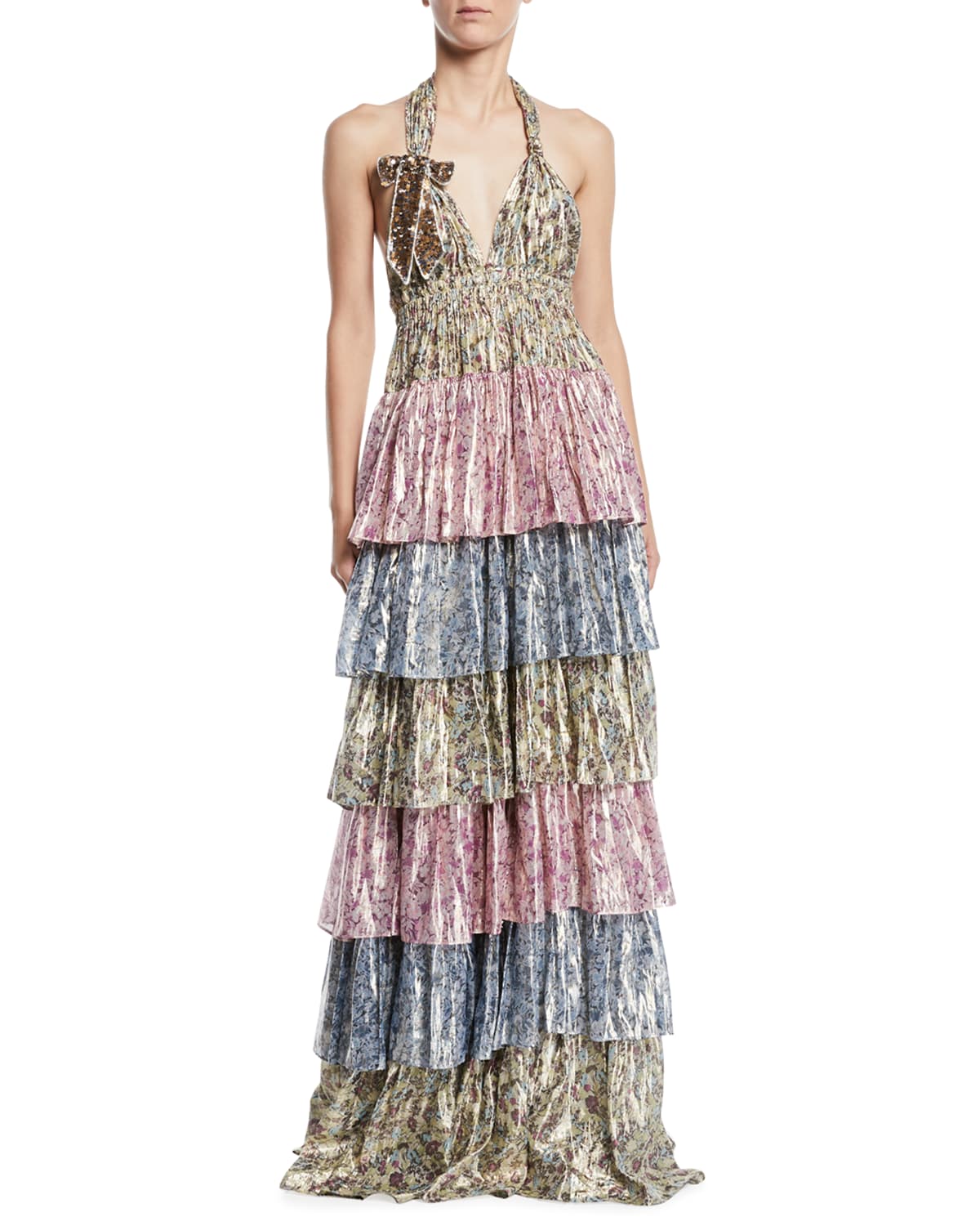 Love shack fancy metallic dress hotsell