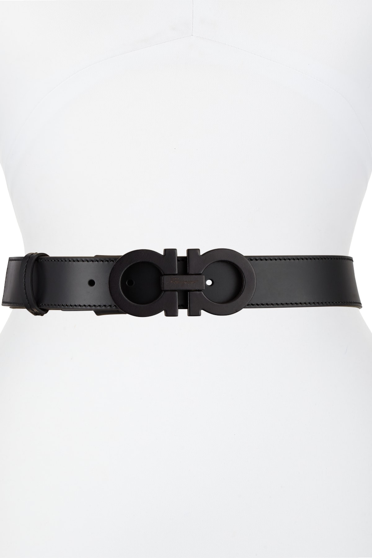 Double gancio leather belt salvatore ferragamo online