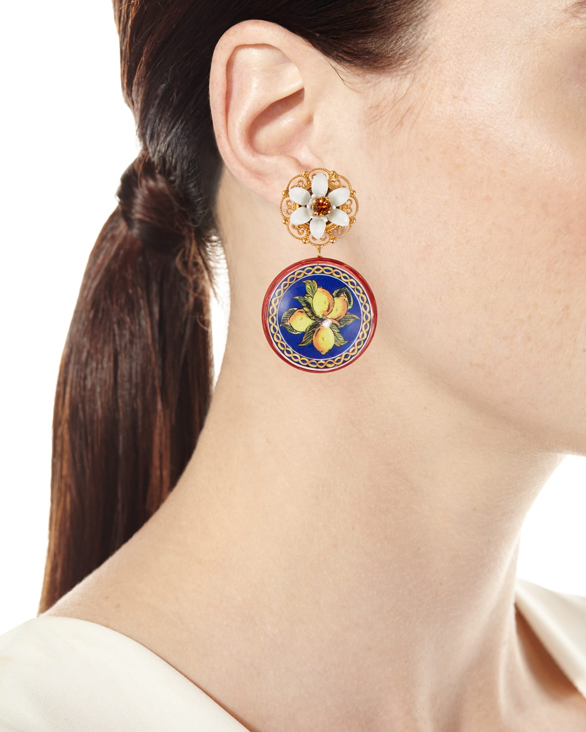 Dolce gabbana lemon earrings outlet