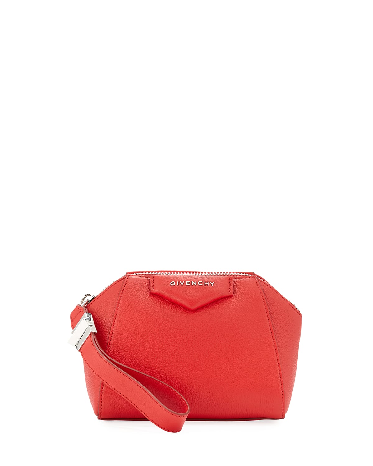 Givenchy Antigona Small Beauty Wristlet Bag Bright Red