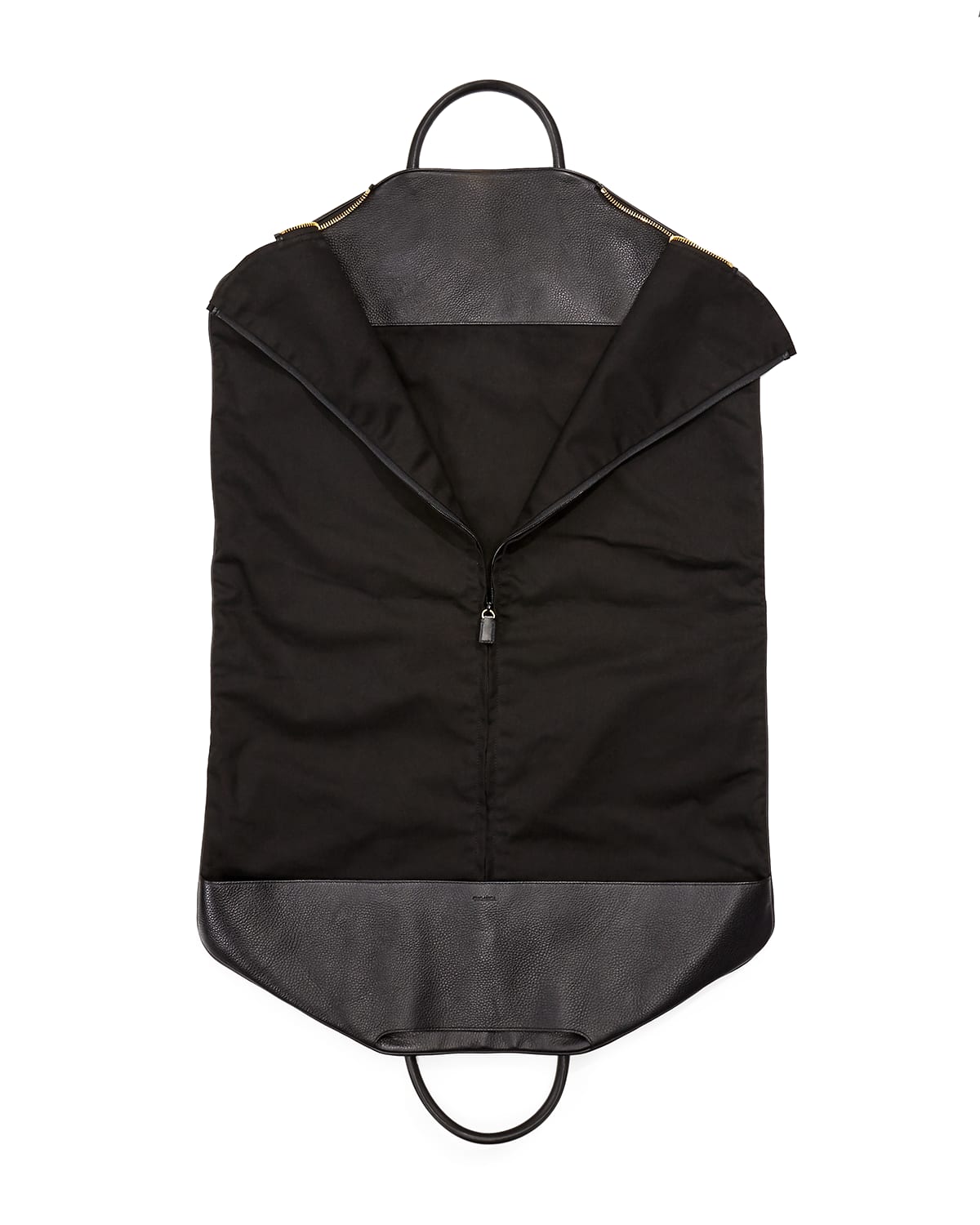 TOM FORD Buckley Soft Leather Garment Bag, Black