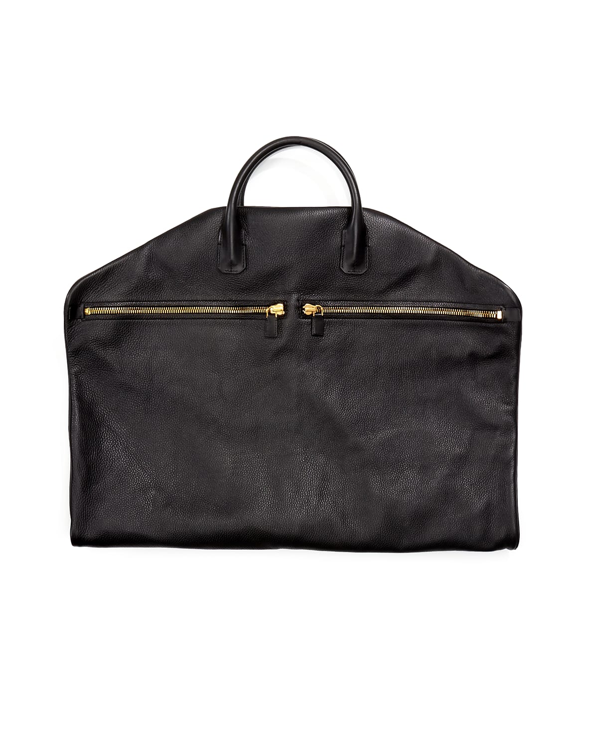 TOM FORD Buckley Soft Leather Garment Bag, Black