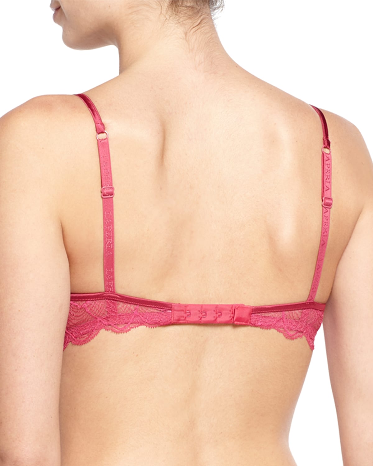 La Perla Silver Iris Lace Demi-Cup Bra, Pink - Bergdorf Goodman