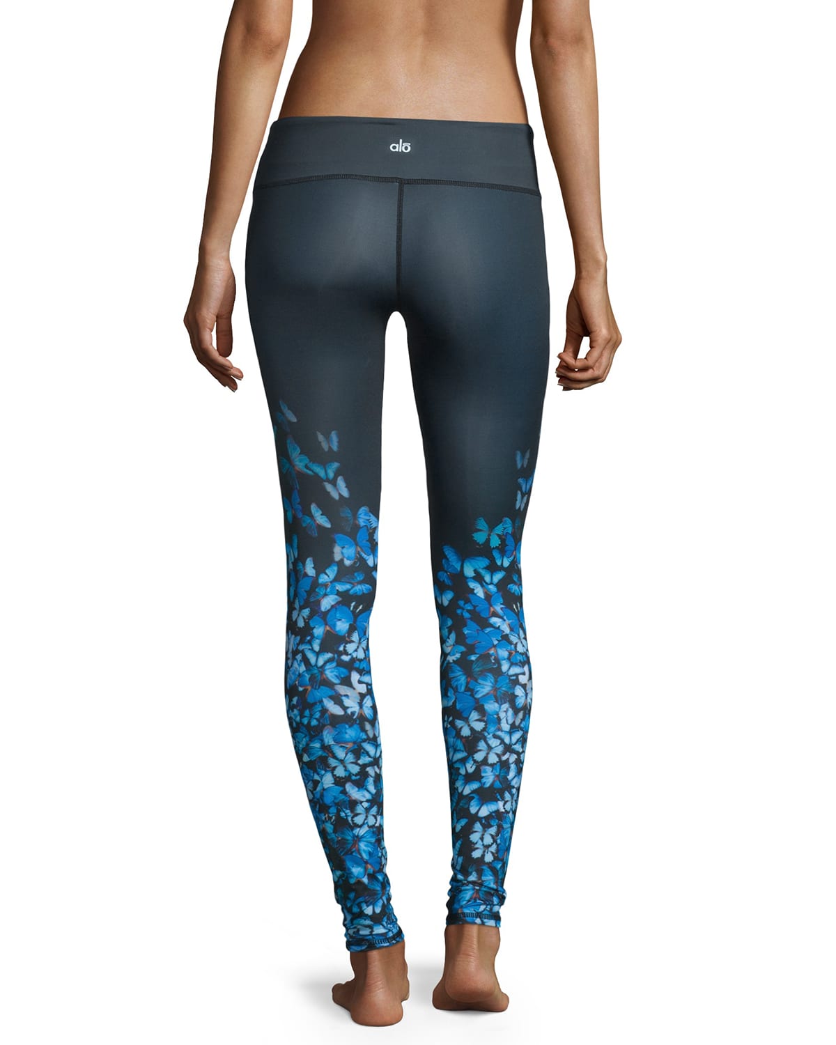 Alo Yoga Airbrush ButterflyPrint HighWaisted Sport Leggings