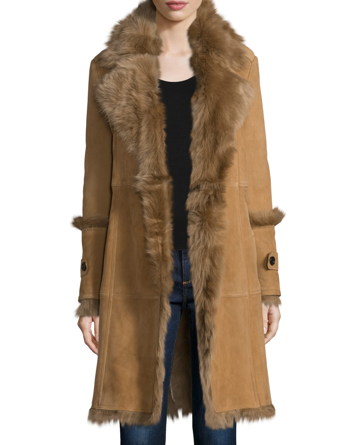 Burberry prorsum shearling on sale coat