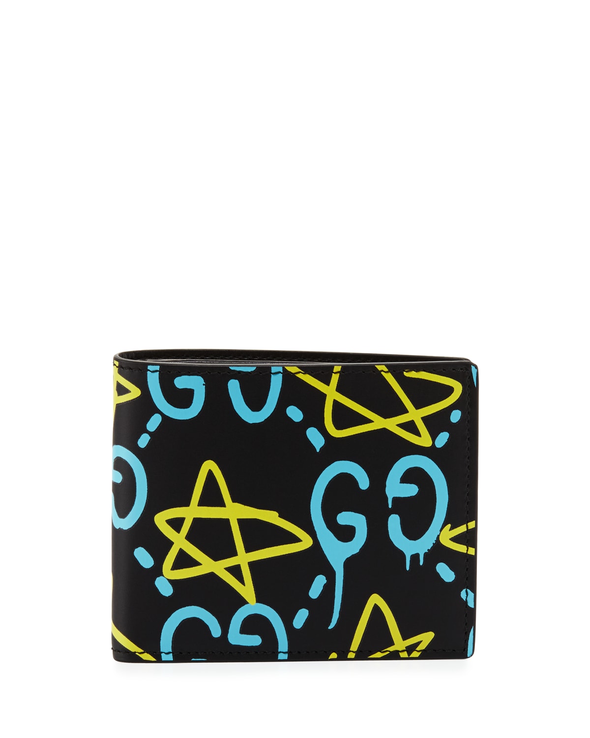 Gucci GucciGhost Leather Wallet, Black