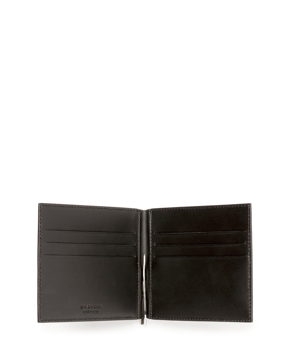 Men s Coated Canvas Cobra Print Money Clip Wallet Black