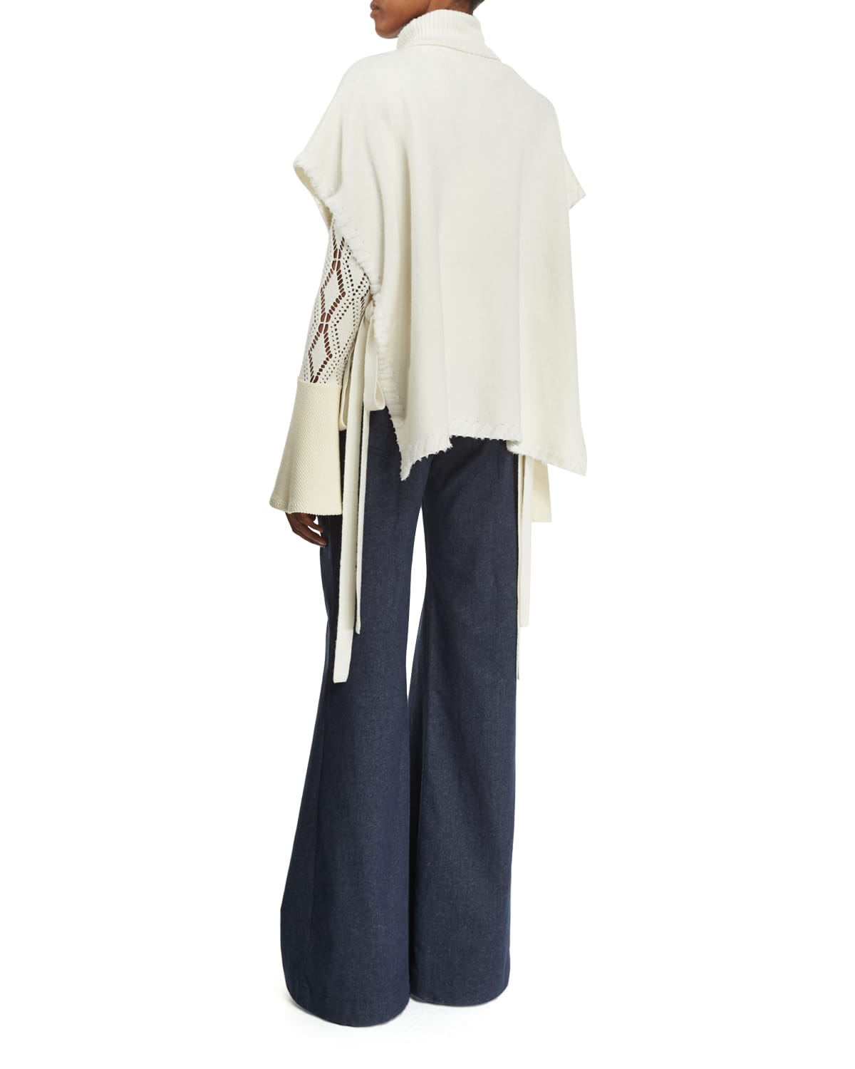 Wing Sleeved cotton Frocks with Tie main image 1