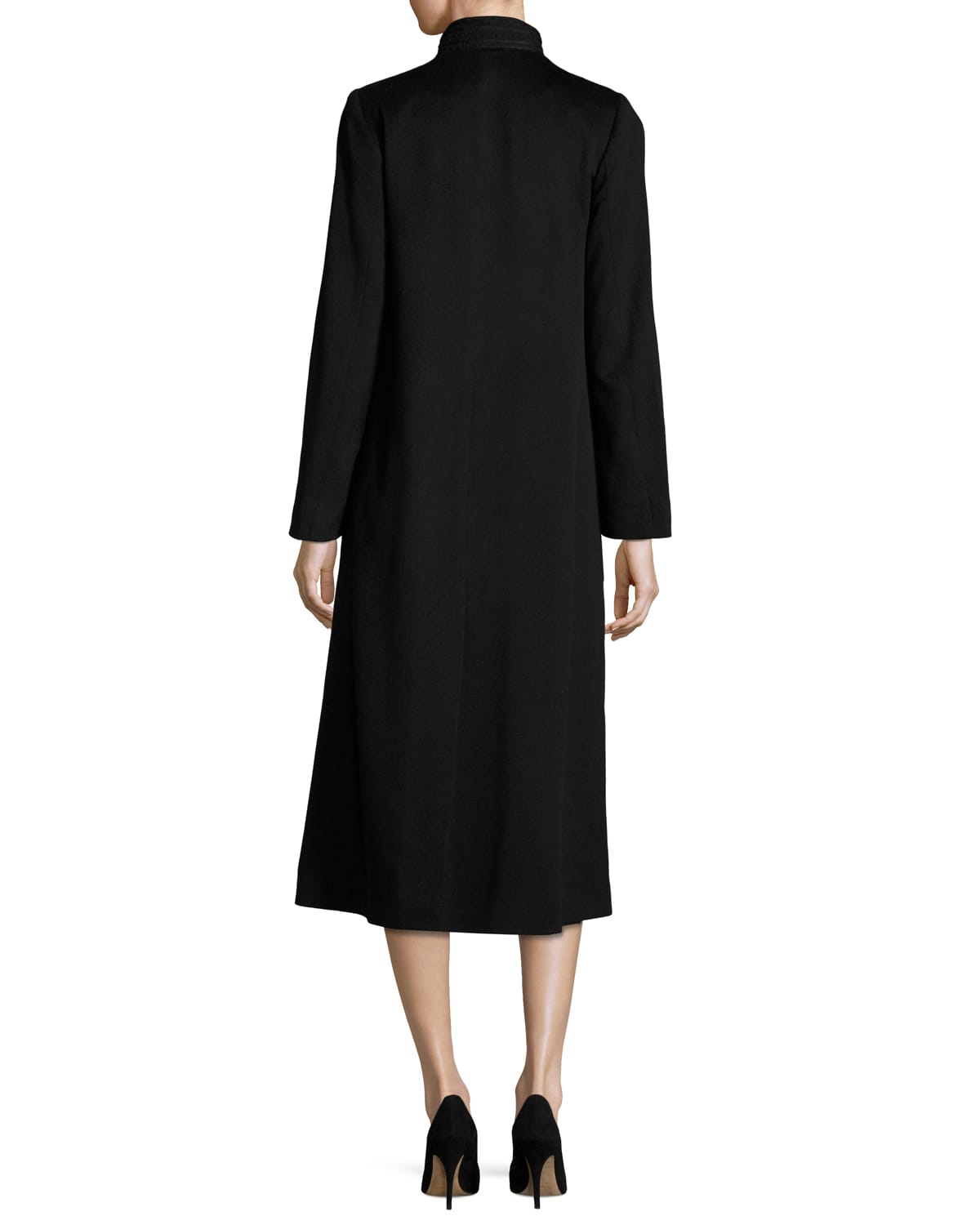 Long Wool Coat Black