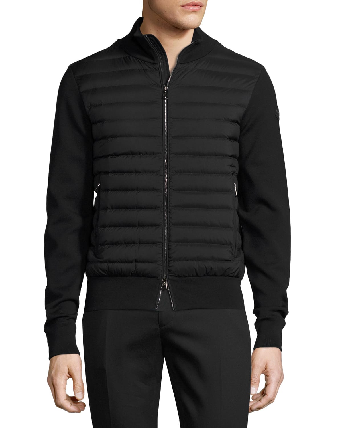 moncler puffer cardigan