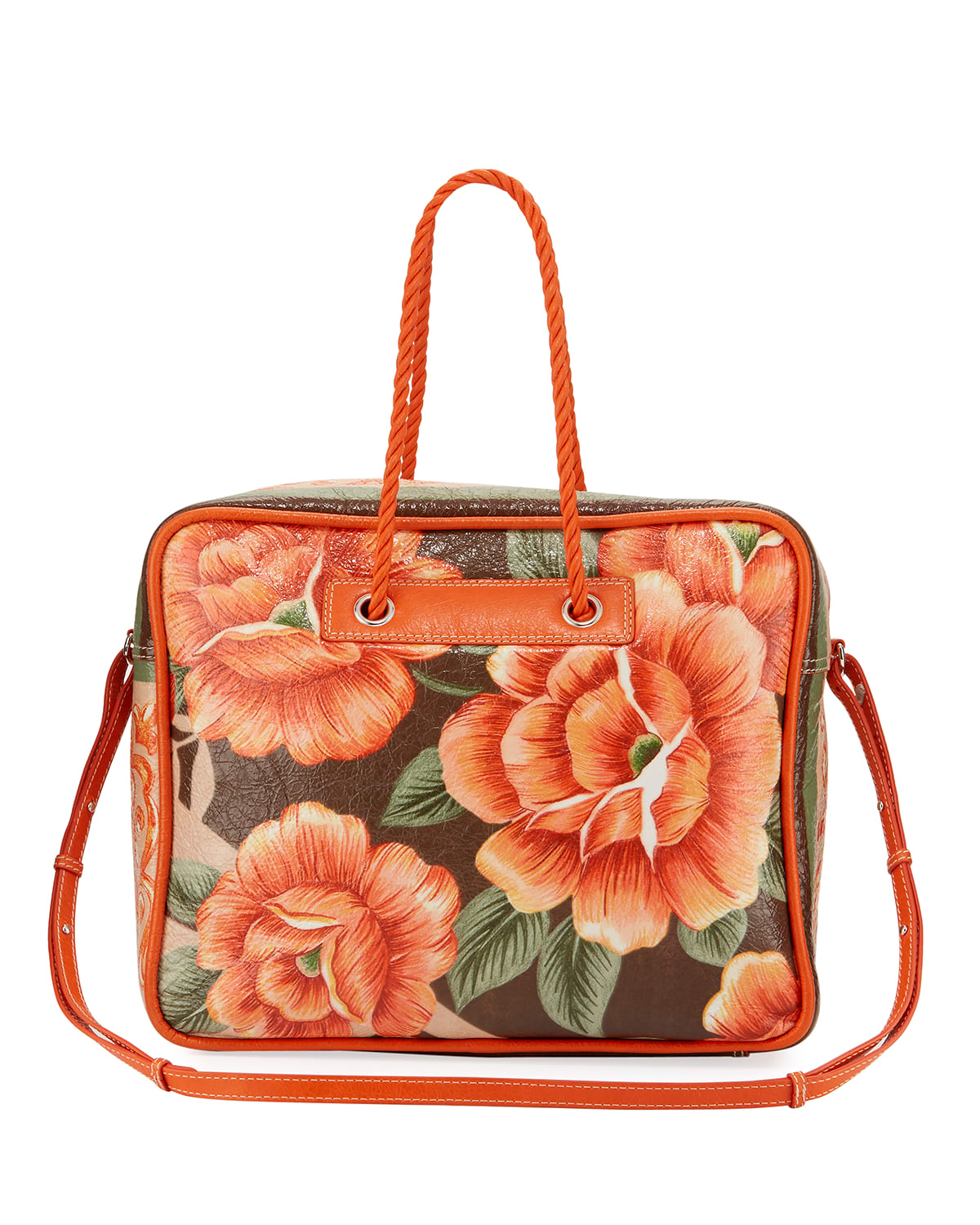 Balenciaga Blanket Square Medium Floral Print Tote Bag