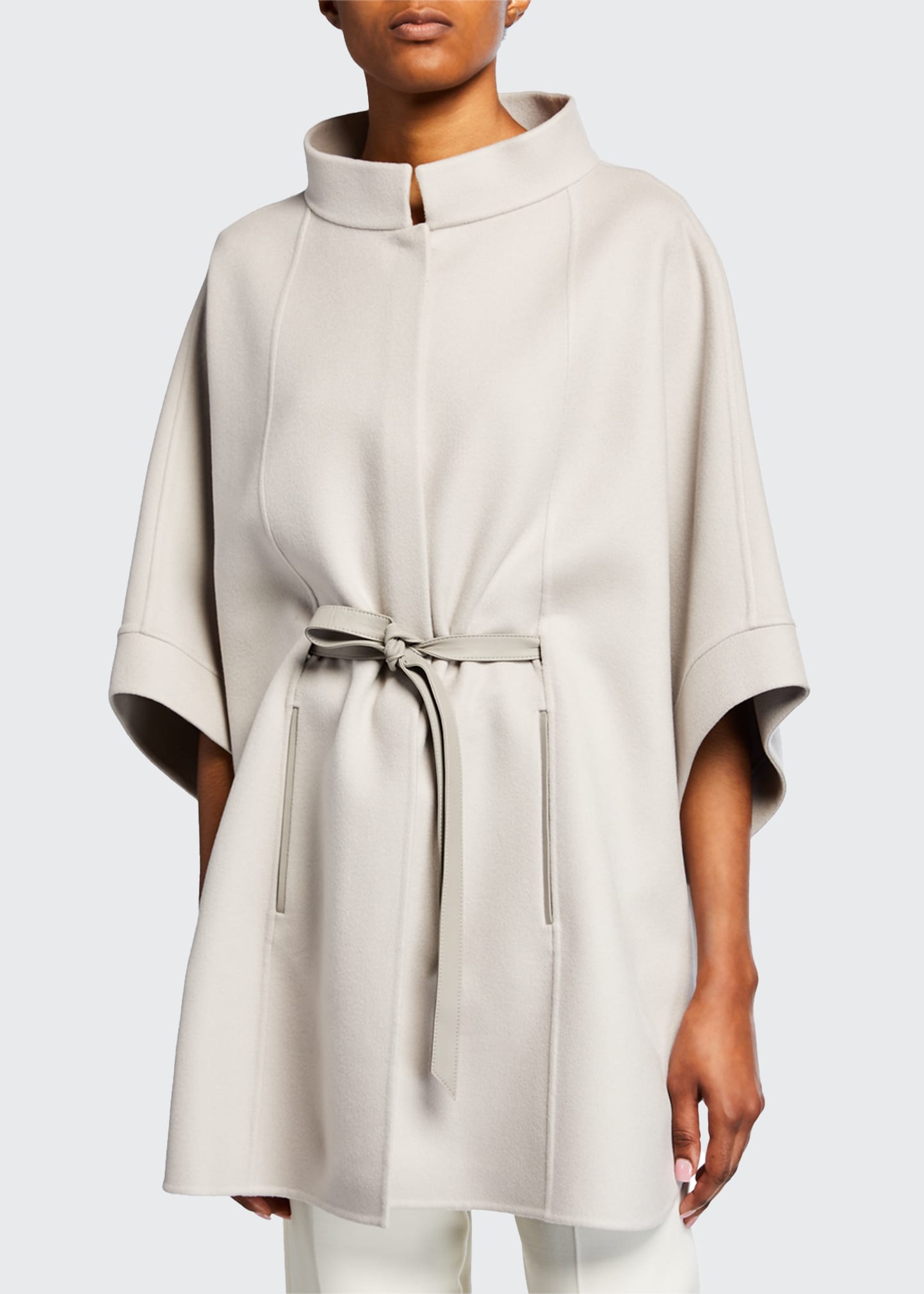 Loro Piana Salzburg Belted Cashmere Jacket In Peanut Butter