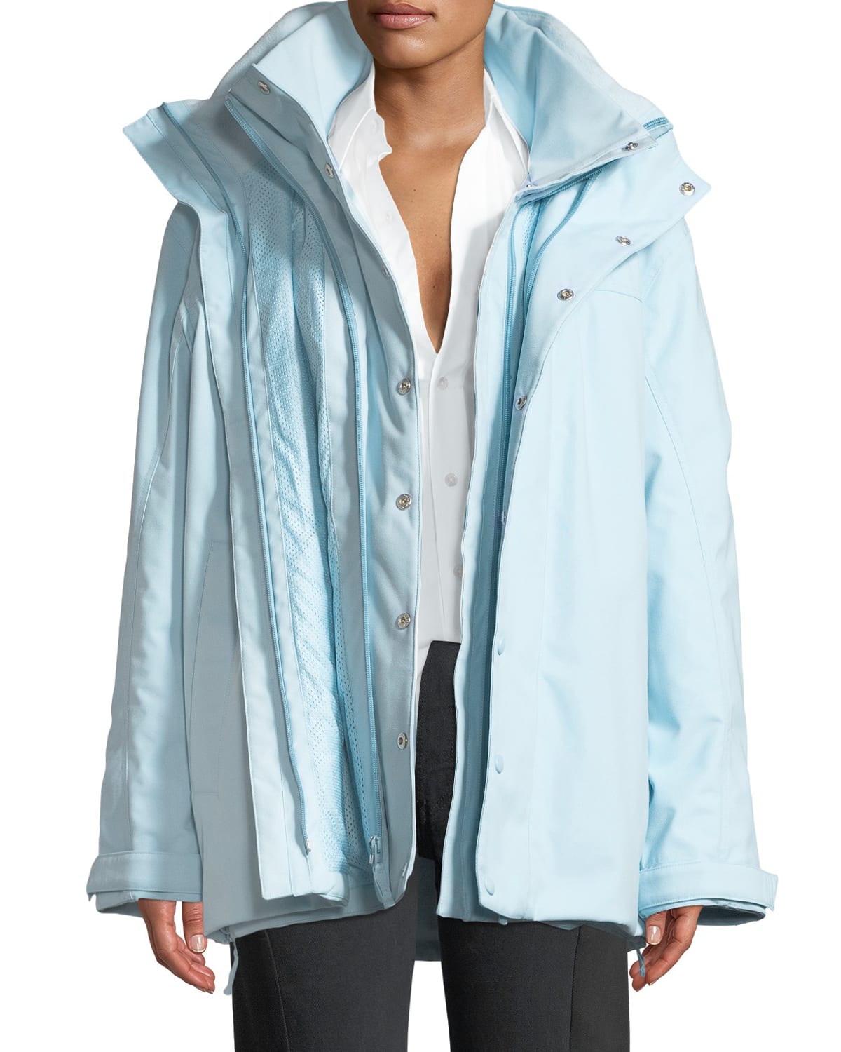 Vetements Angela Double-Layer Coat
