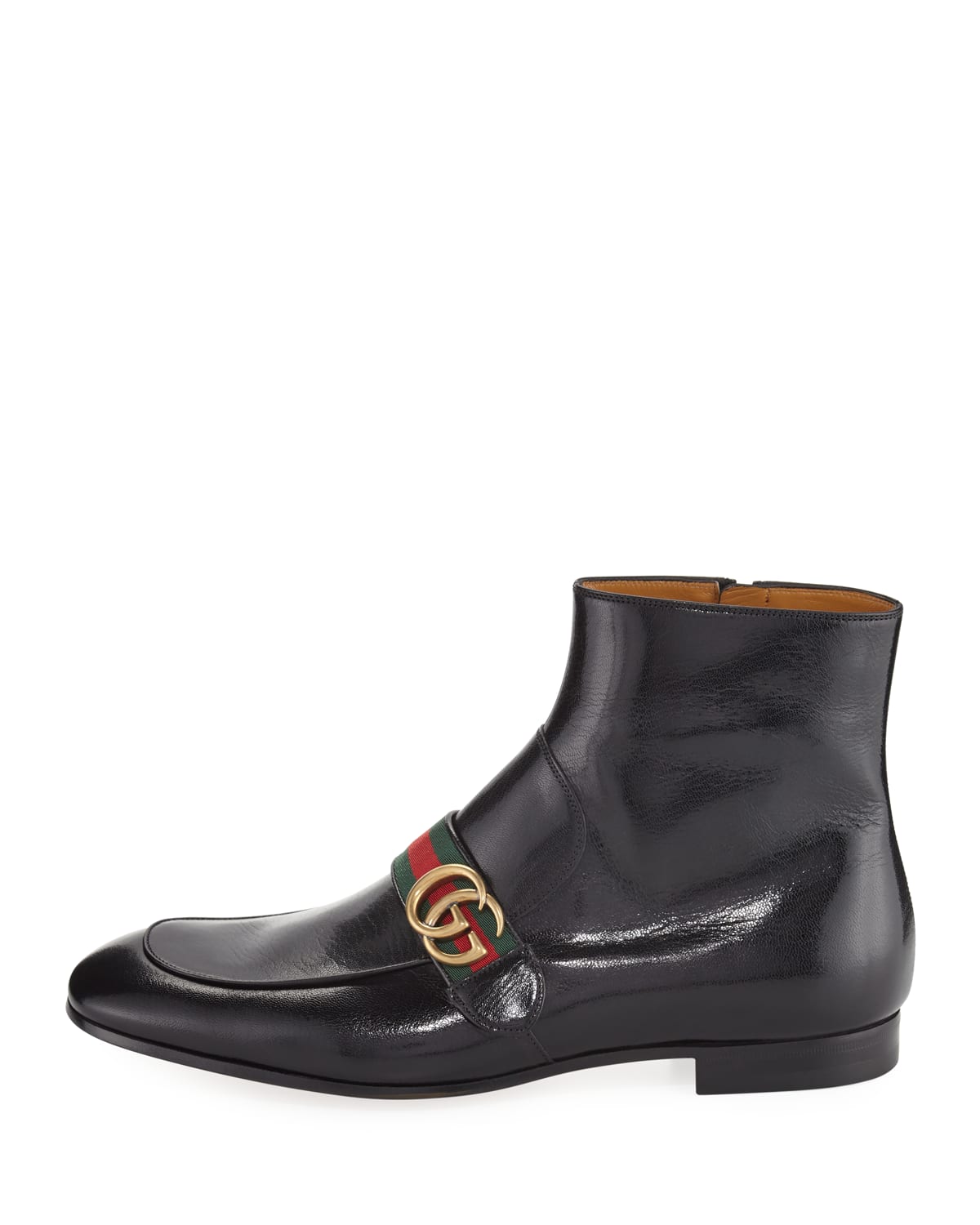 Gucci leather boot with double g clearance