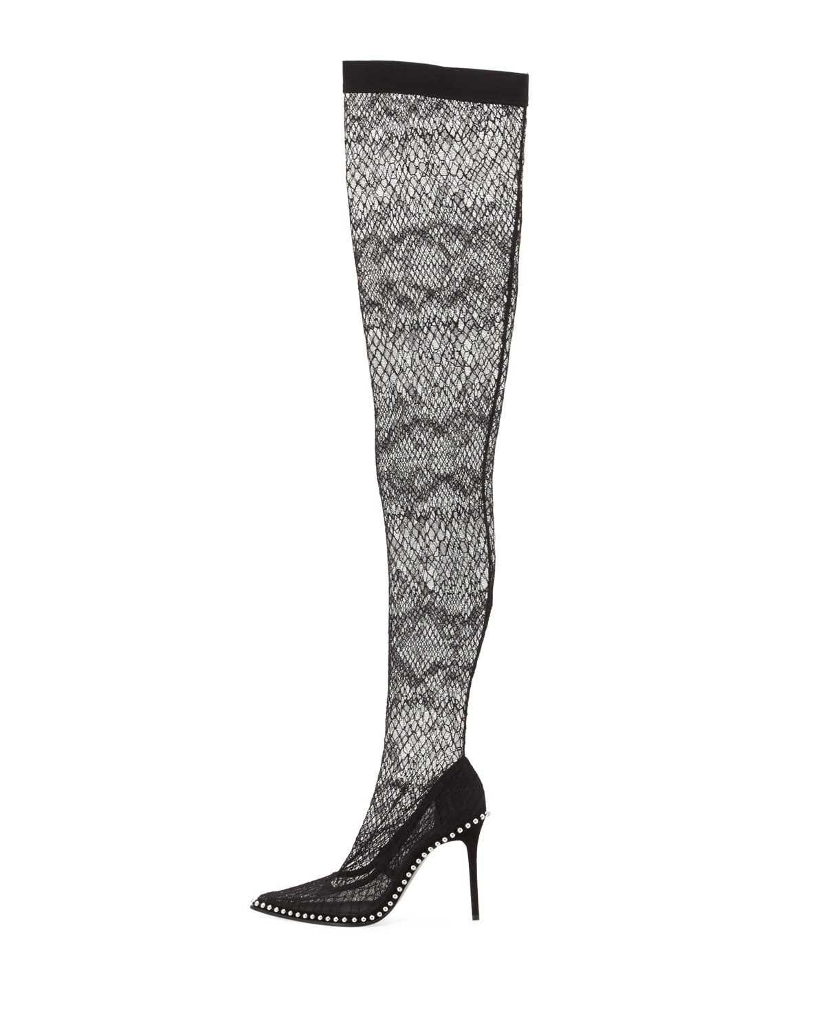 Alexander Wang Lyra Lace Over-the-Knee Boot