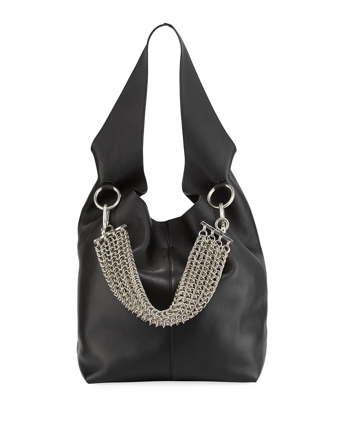 Alexander Wang Genesis Box Chain Hobo Bag Black