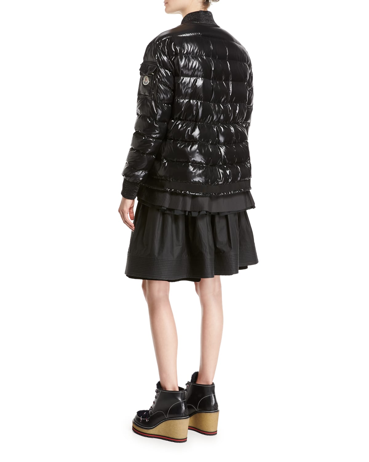 Moncler Lucy Quilted Puffer Jacket Black