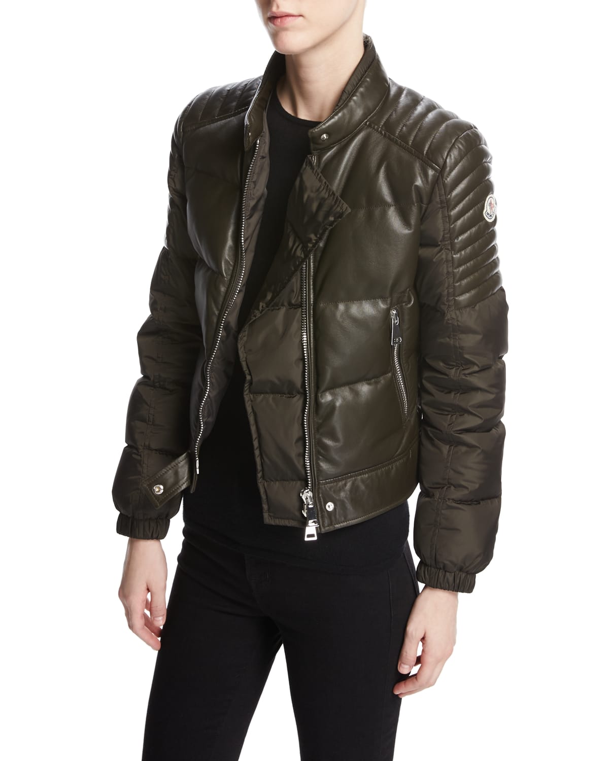 Moncler motorcycle jacket store