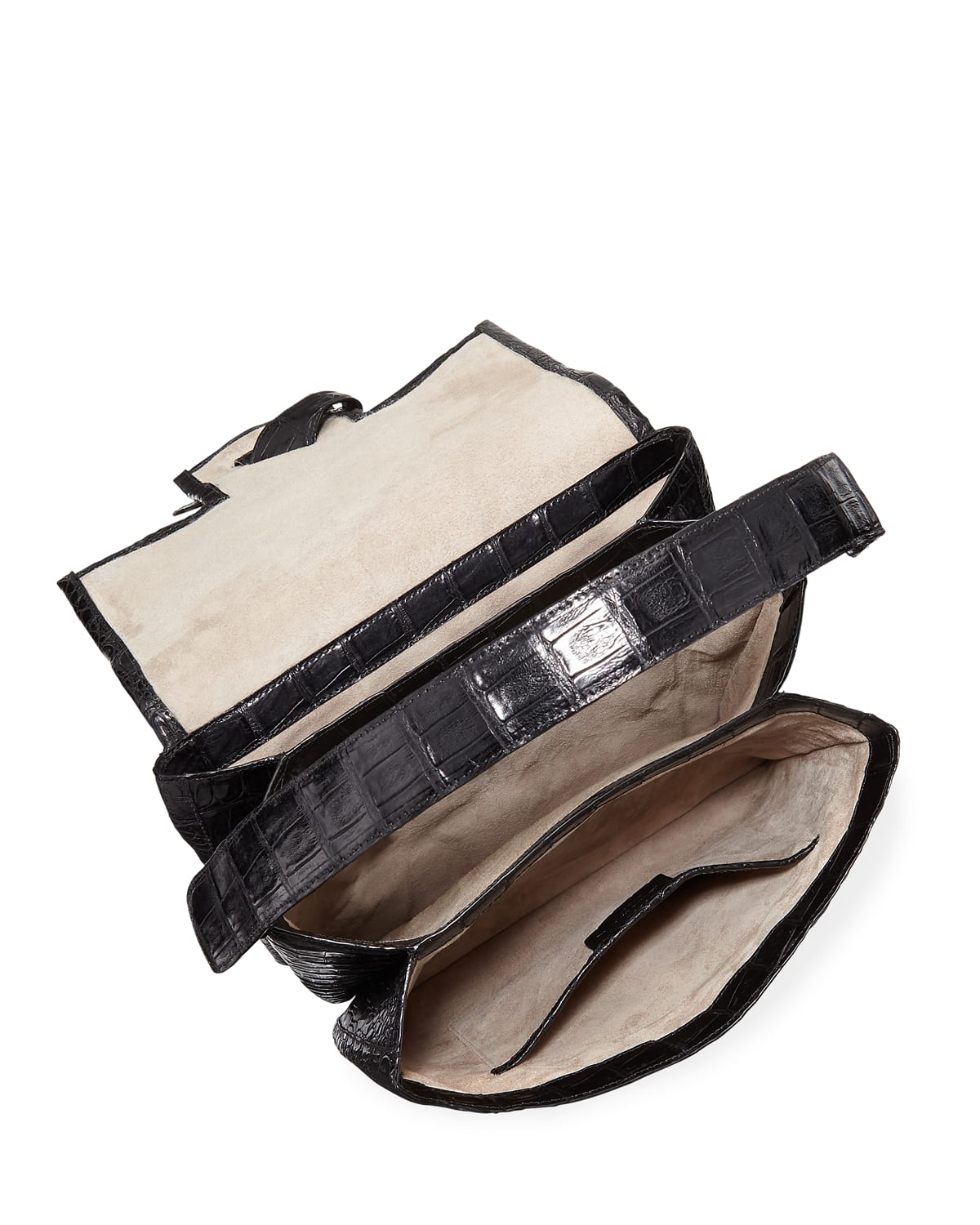 Nancy Gonzalez Medium Origami Knot Crocodile Shoulder Bag