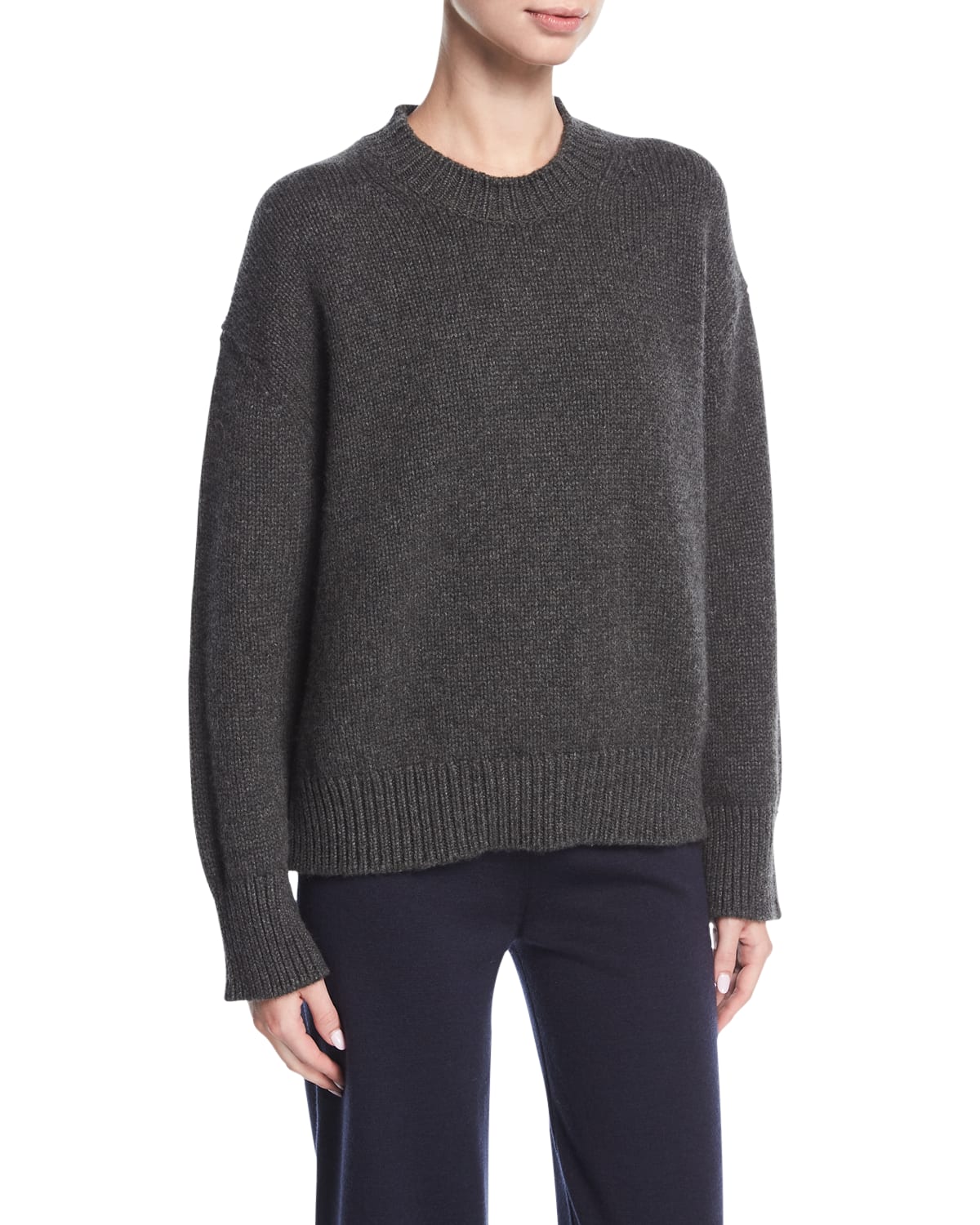 Oversized Crewneck Cashmere Sweater