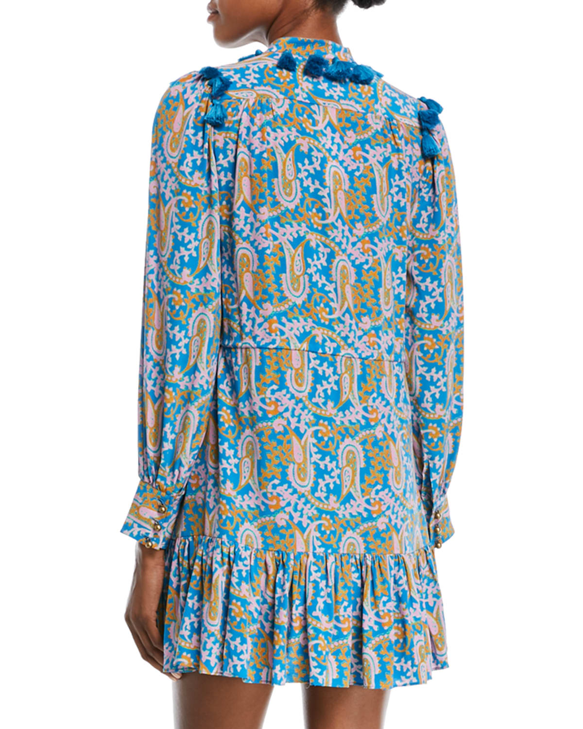 Emma Long Sleeve Button Front Mini Dress