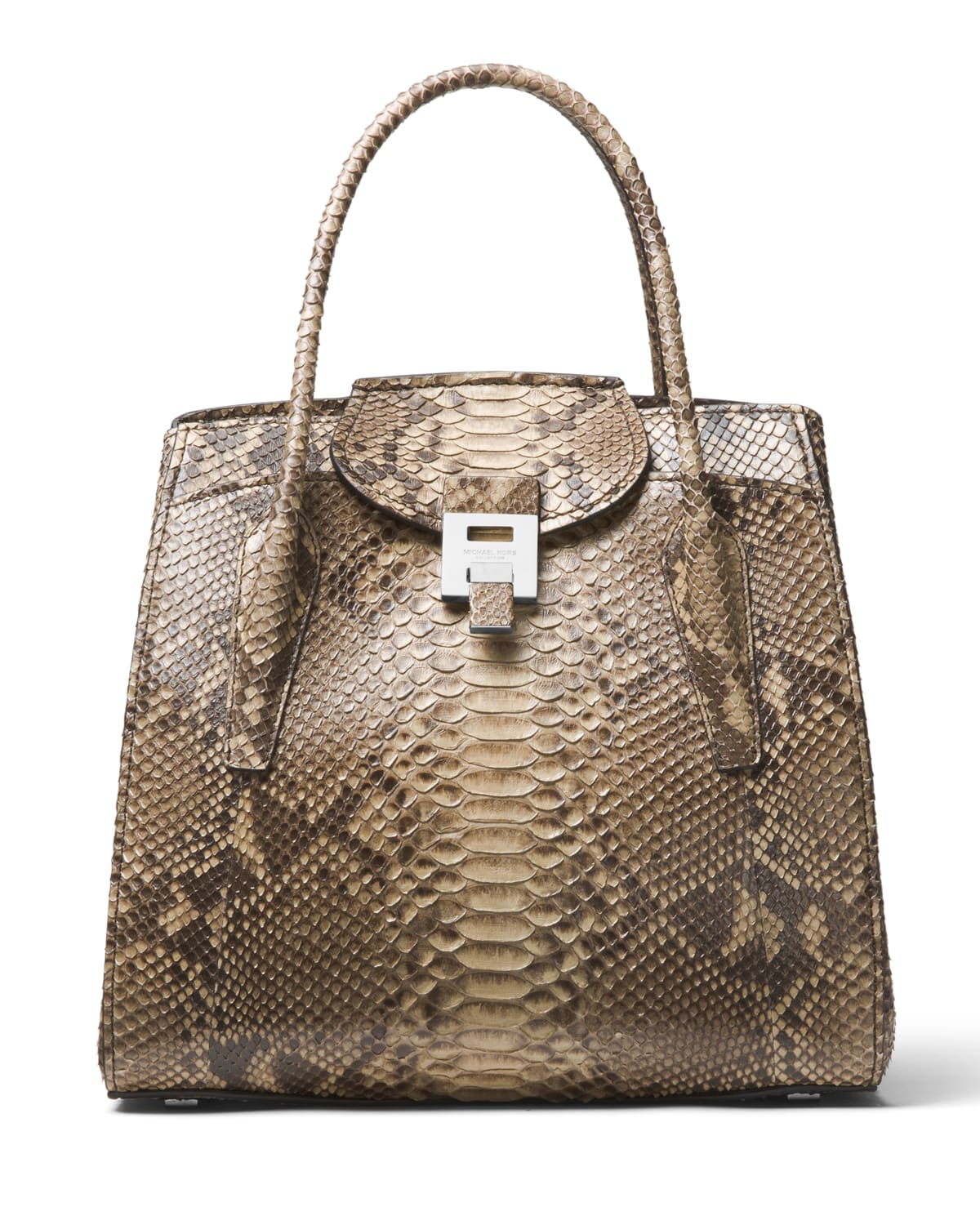 Michael Kors Collection Bancroft Large Python Satchel Bag