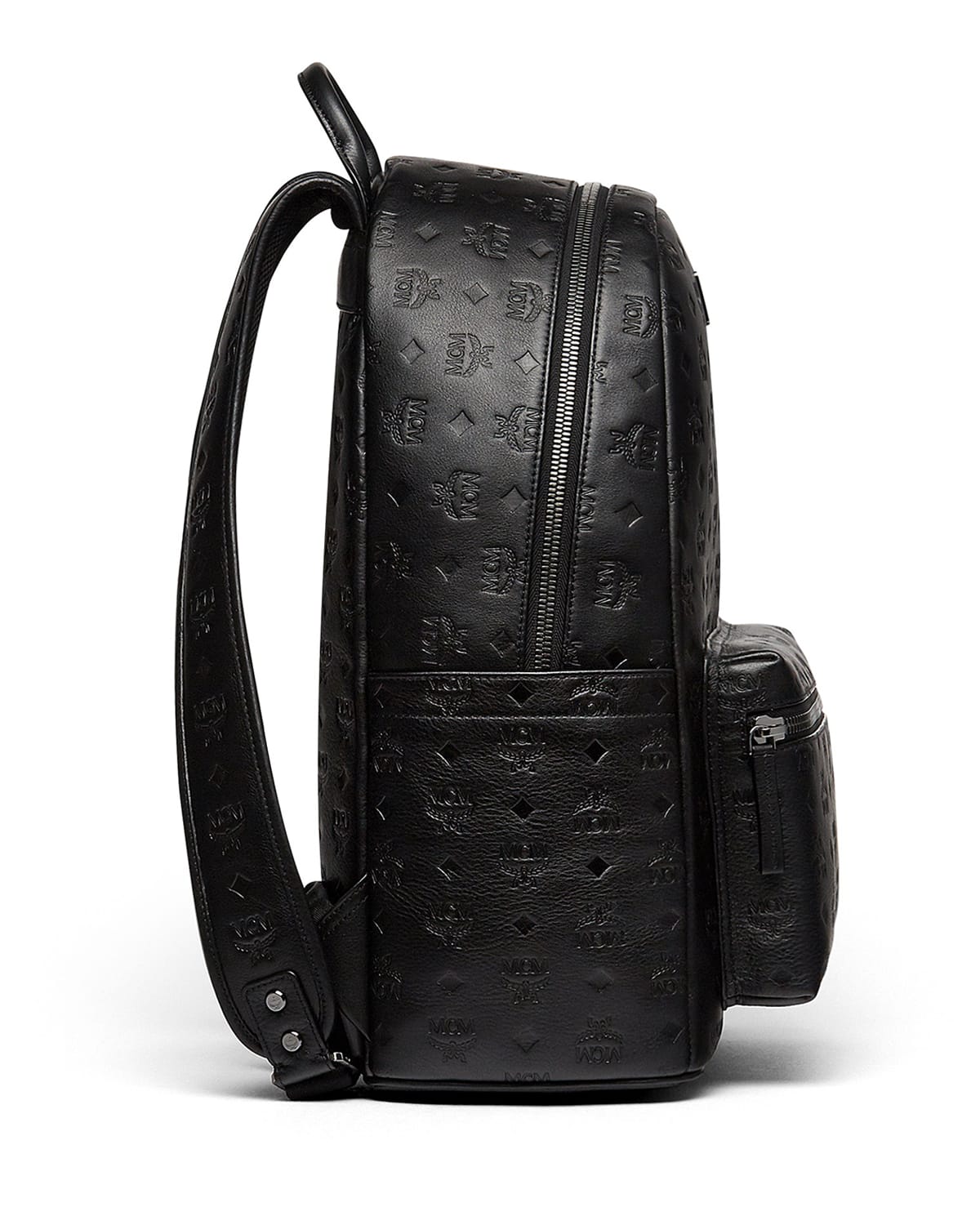 Ottomar Men s Logo Embossed Leather Backpack