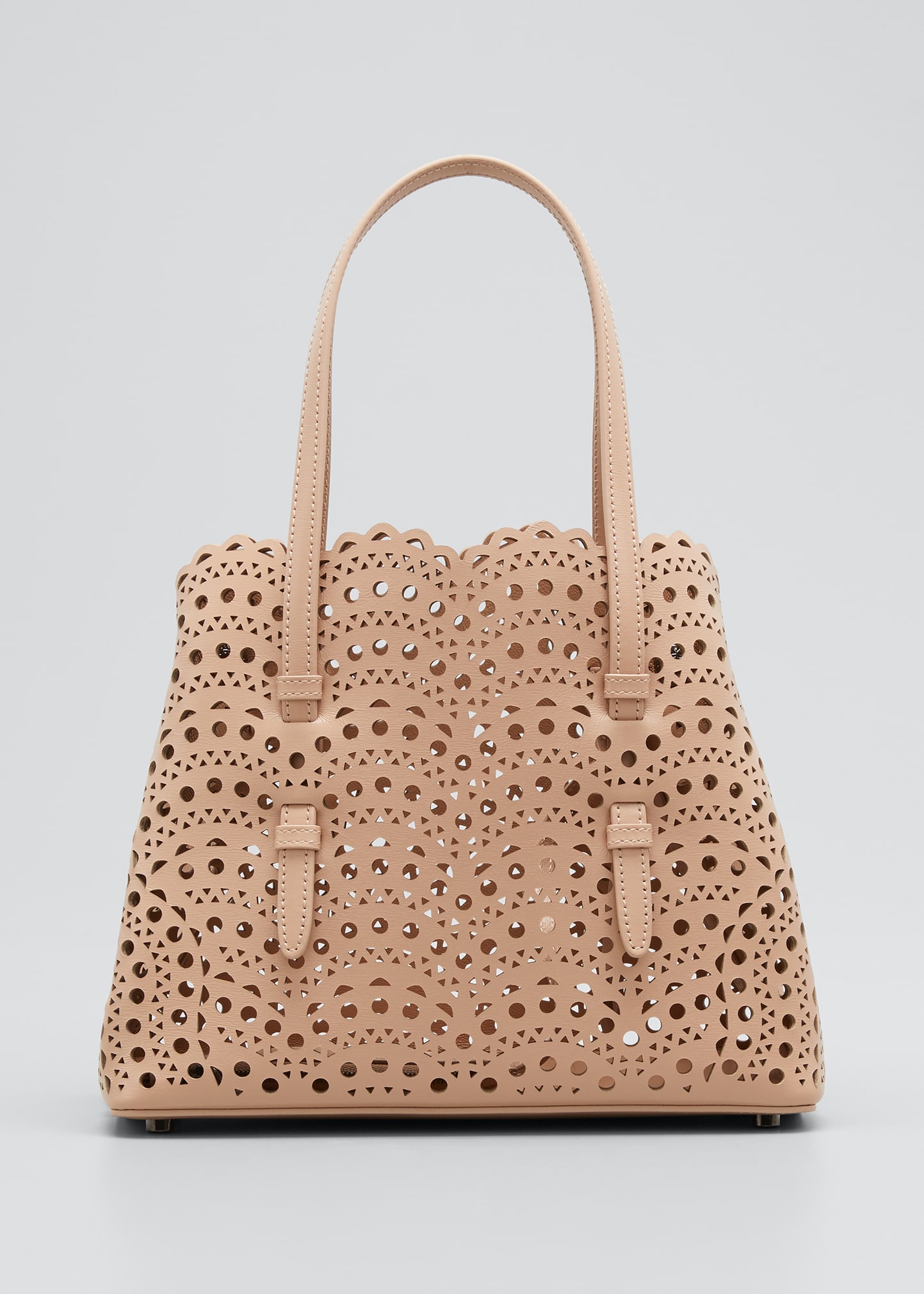 Alaïa Mina Small Lux Lasercut Tote Bag In White ModeSens