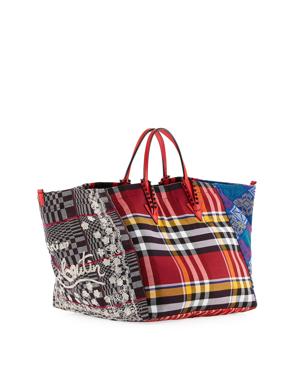 Christian Louboutin Manilacaba Multipattern Tote Bag