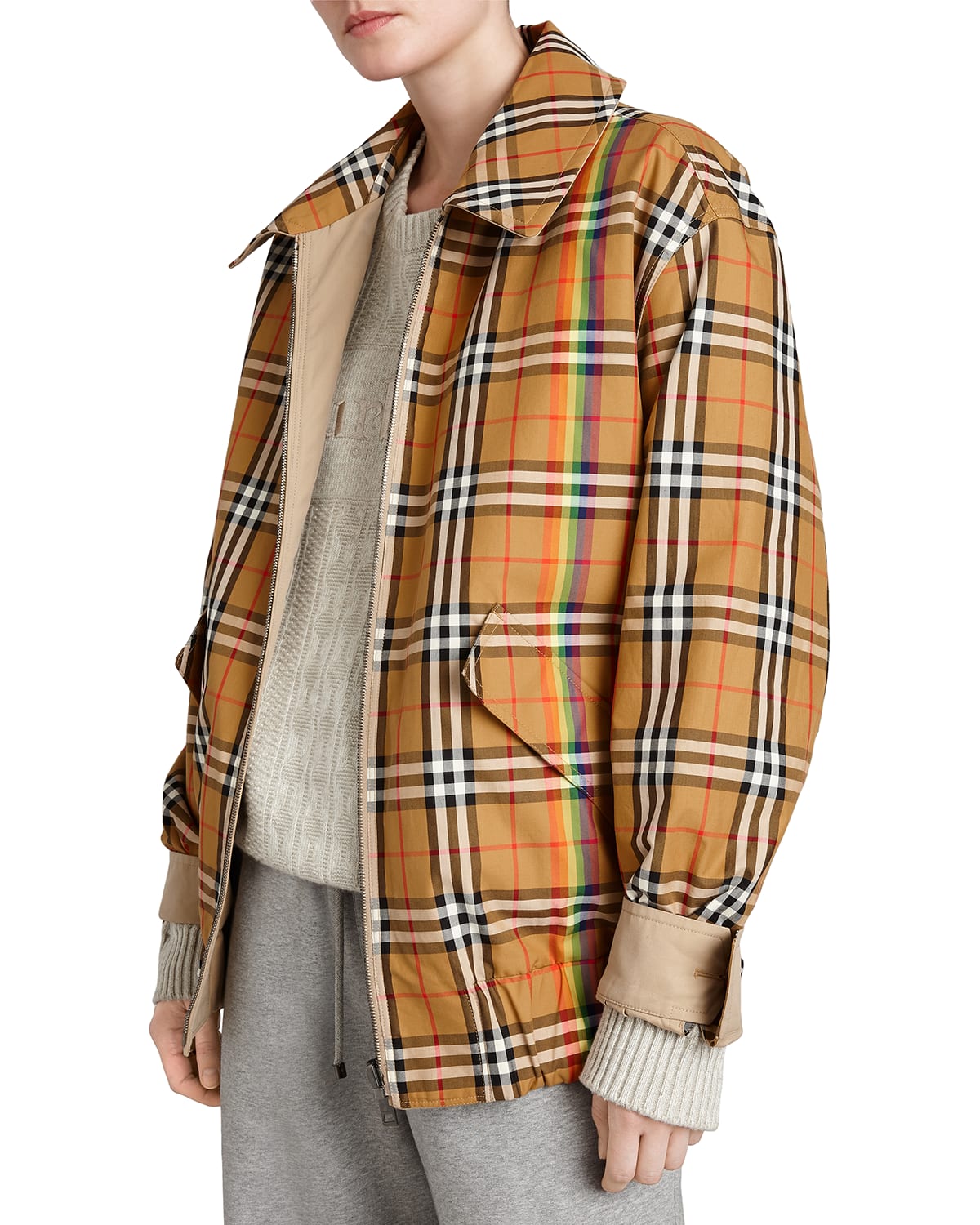 Burberry jacket rainbow outlet
