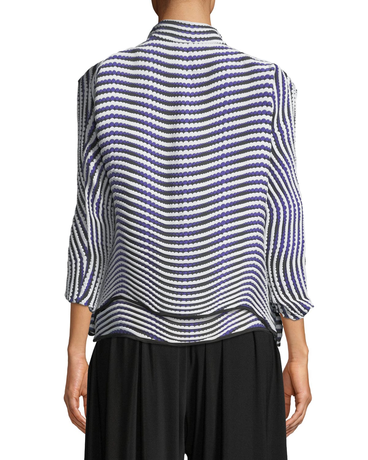 Issey Miyake One-Button Dot-Stripe Jacket and Matching Items