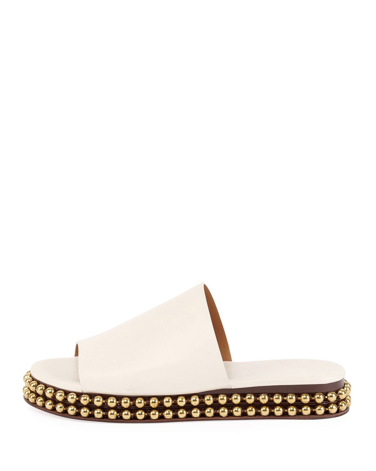 Sawyer 30MM Flatform Sandal with Gold Studs on Bottom