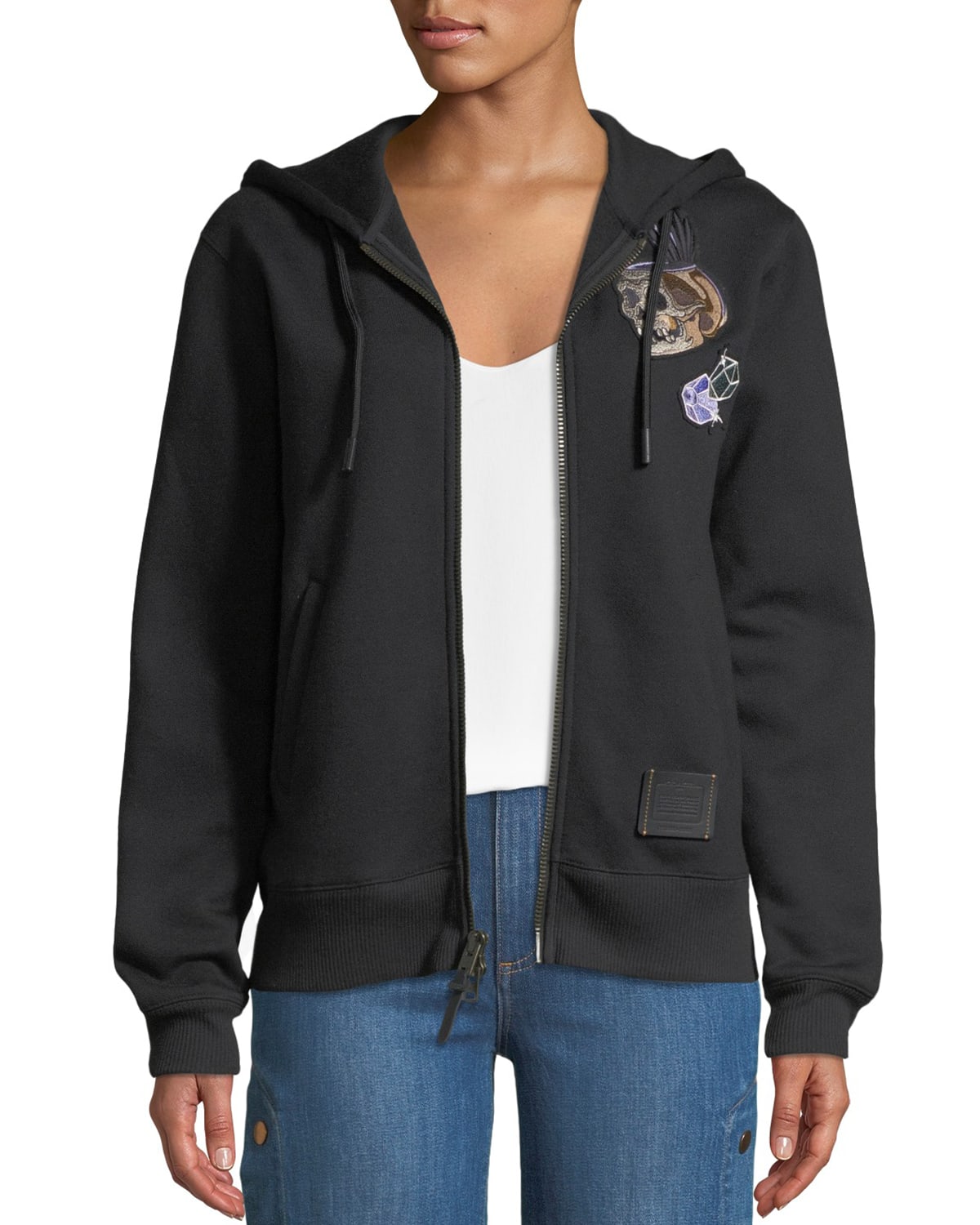 Disney Dark Fairy Tale Happy Embroidered Graphic Hoodie