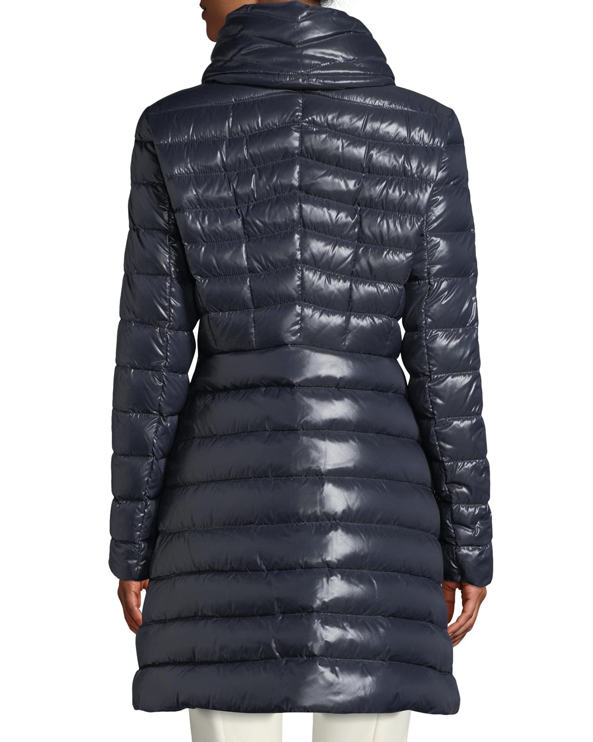 Moncler faucon fitted puffer coat hotsell