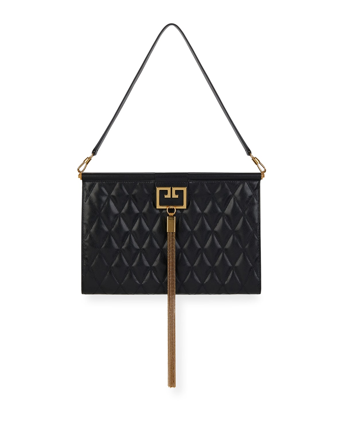 Gem Large Quilted Leather Shoulder Bag