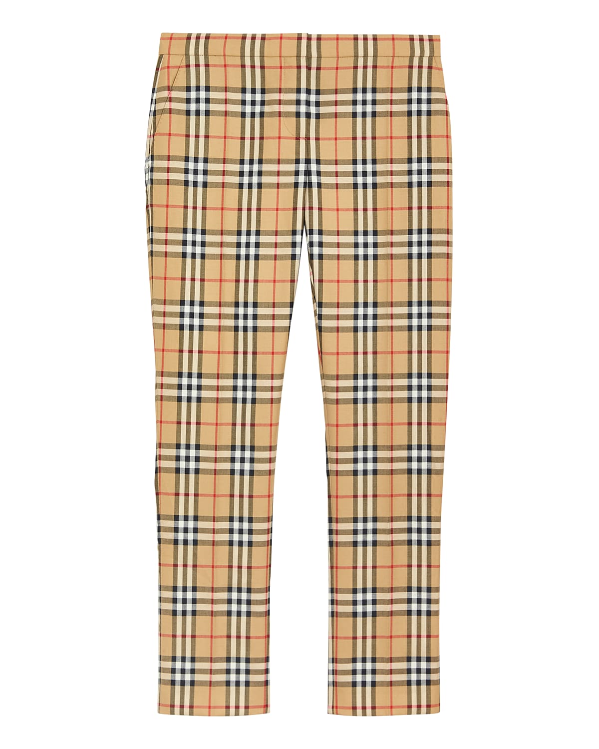 Hanover Plaid Wool Cigarette Pants