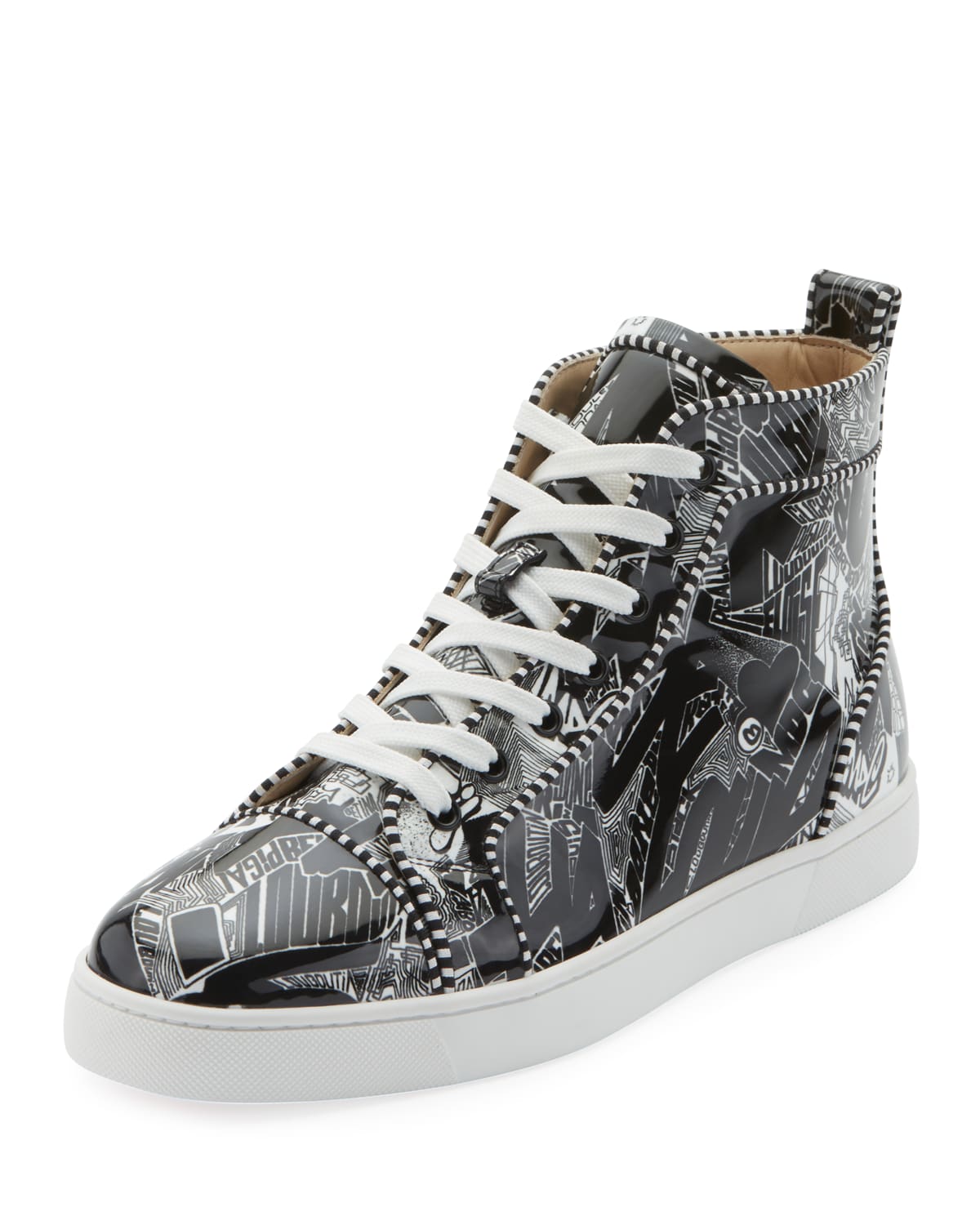 Men s Louis Orlato Graffiti High Top Sneakers
