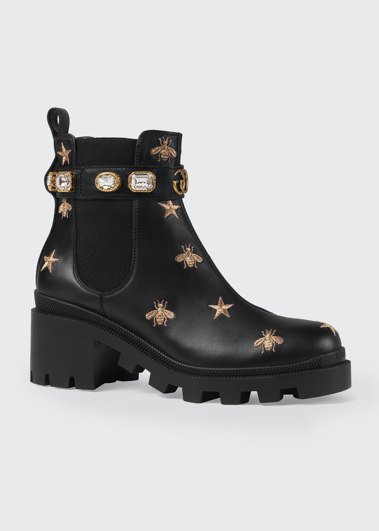 gucci boots bees and stars