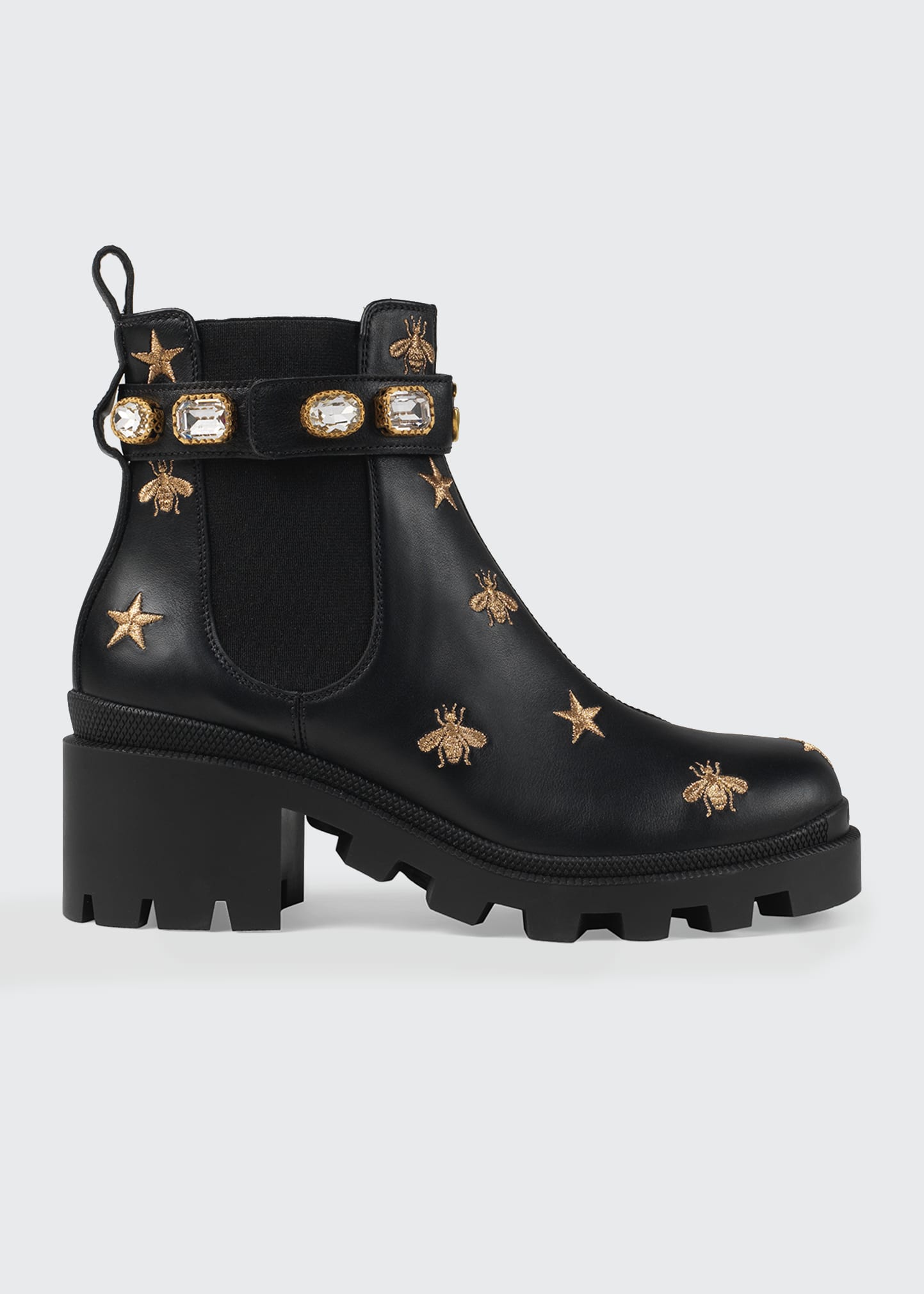 gucci star and bee boots