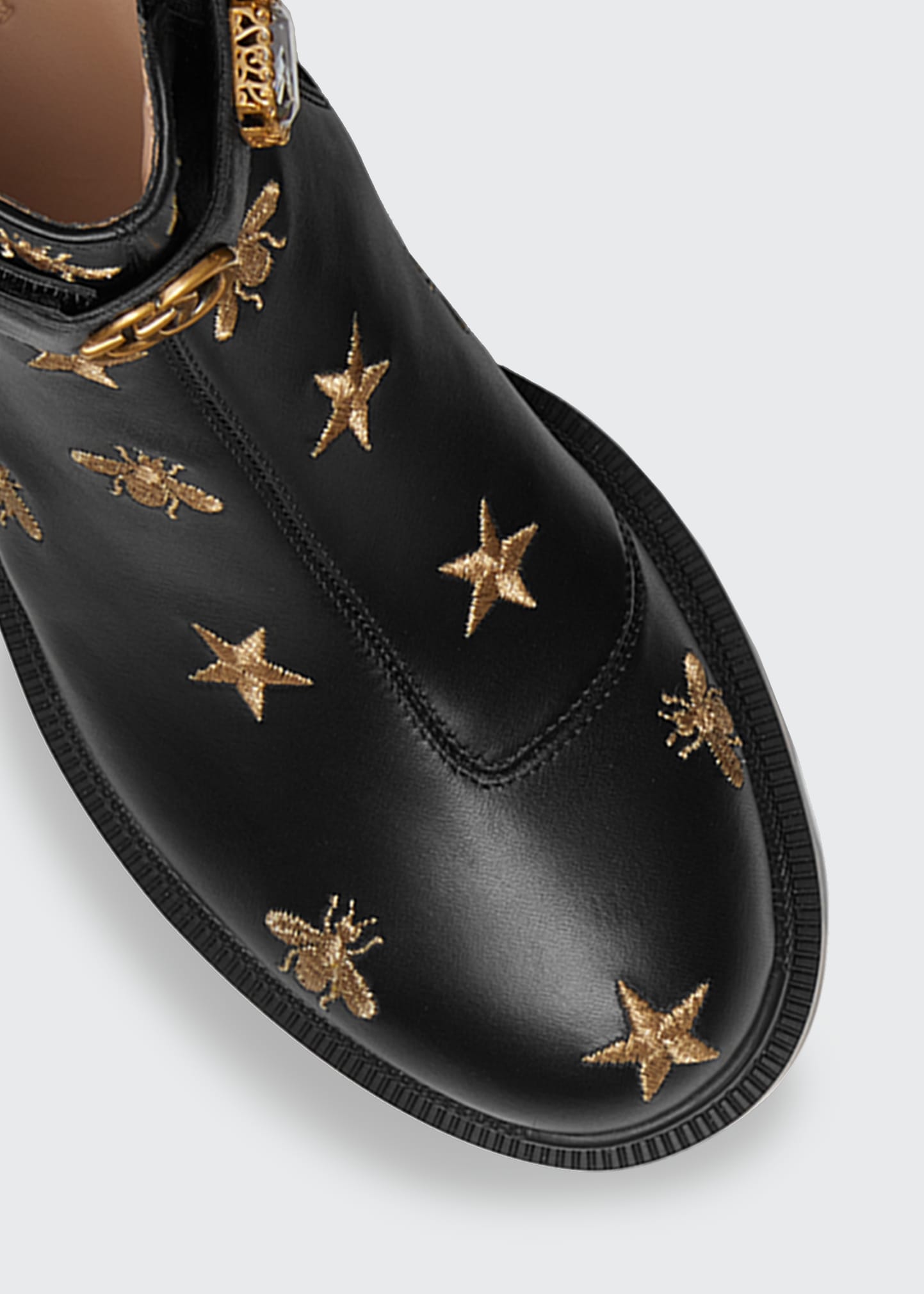 gucci star and bee boots
