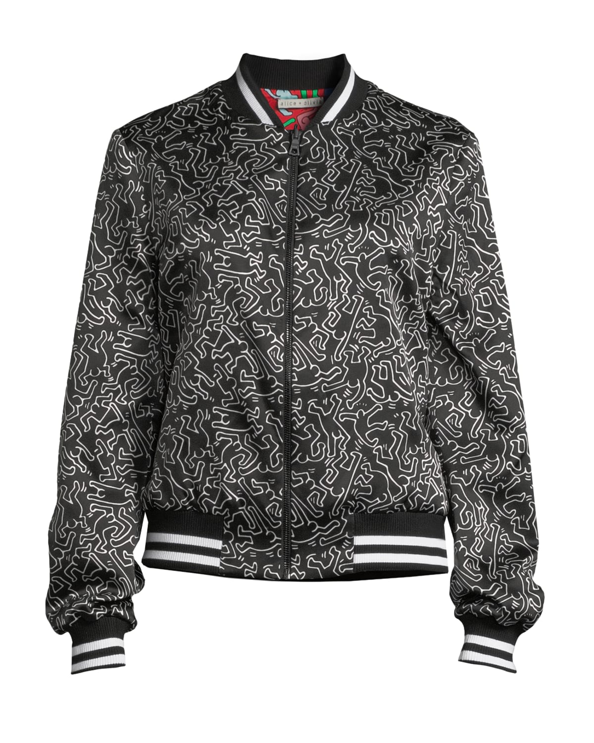 Alice and olivia lonnie reversible bomber best sale