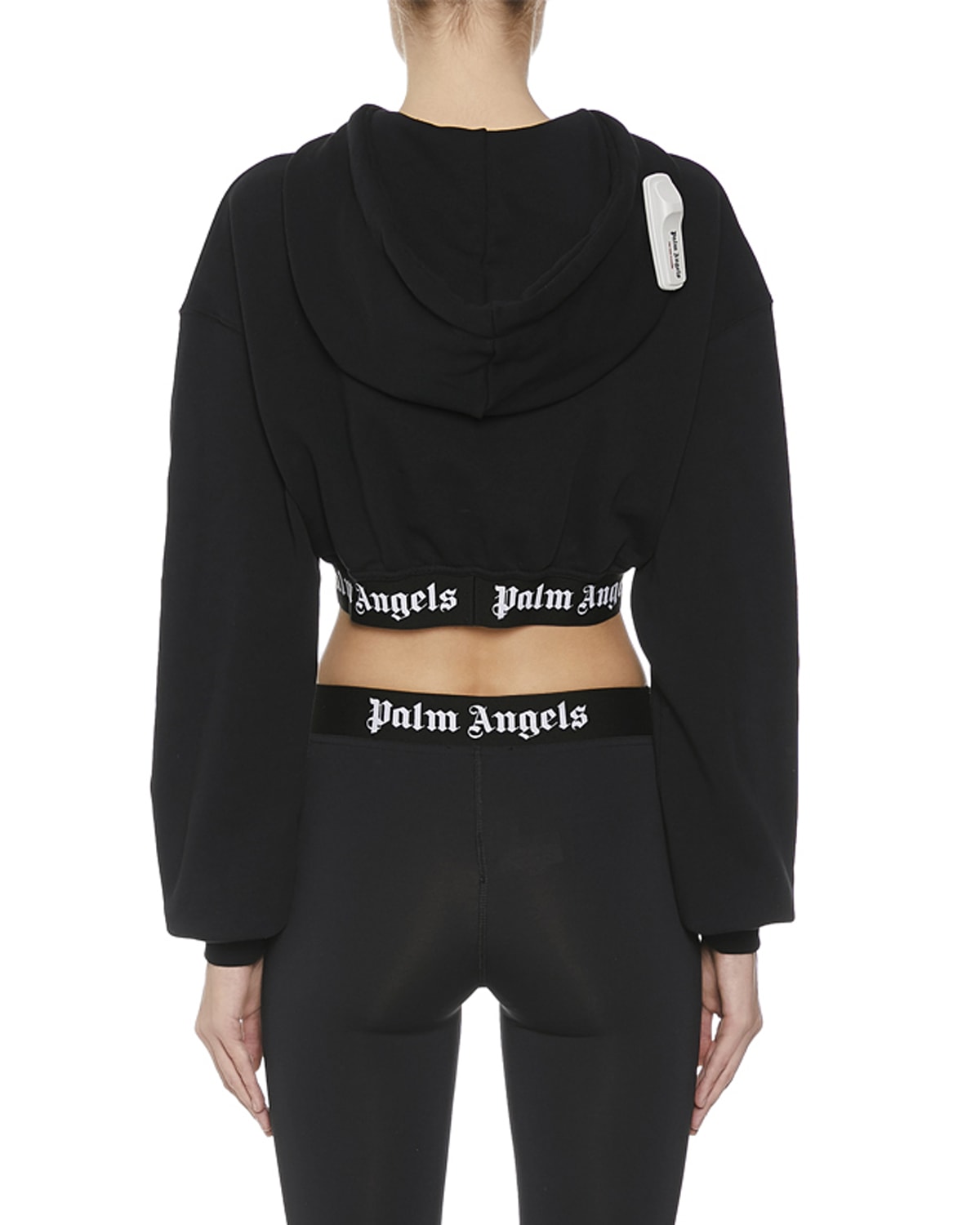 Palm angels crop hoodie best sale