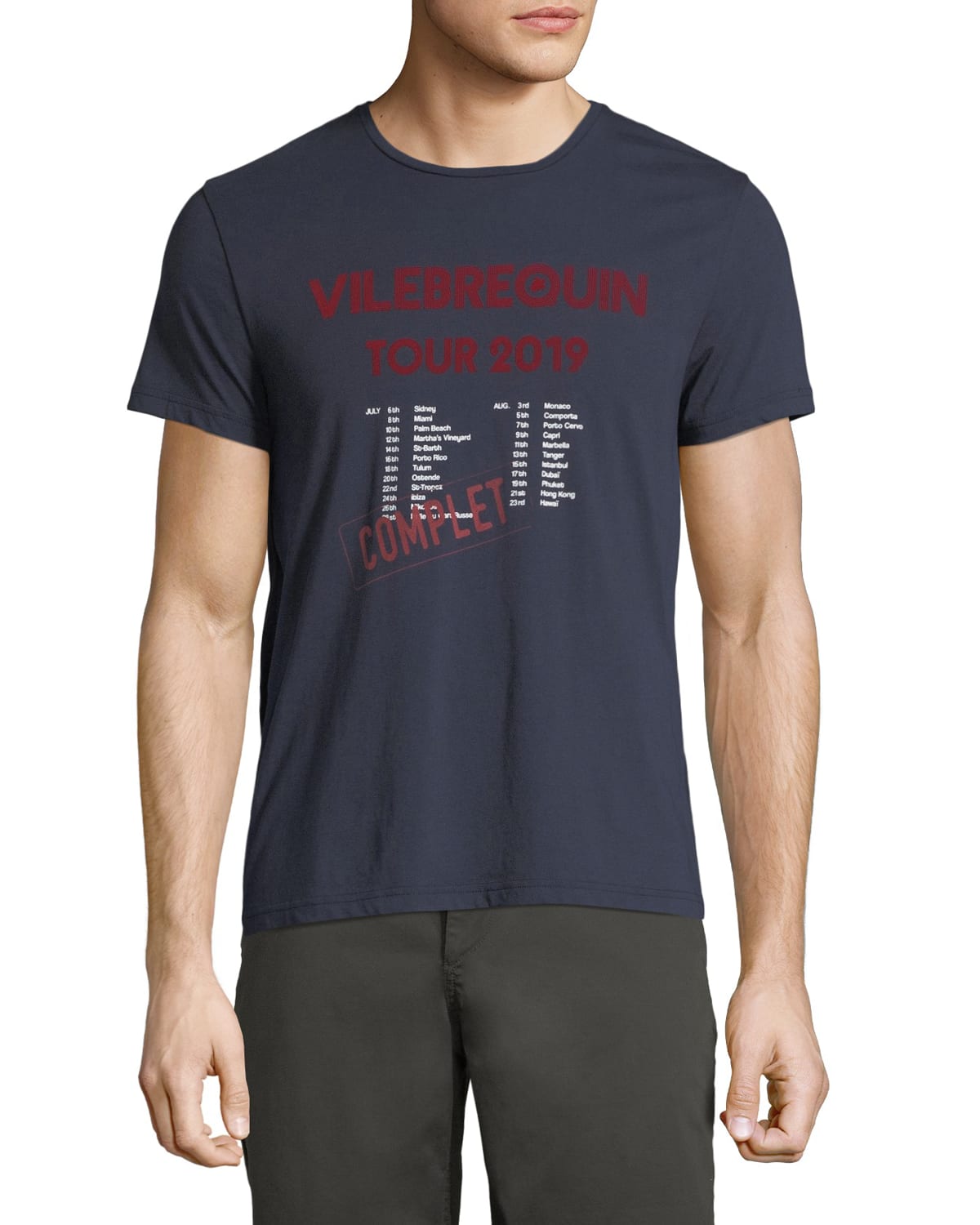 Vilebrequin Men's Band Tour Graphic Cotton TShirt