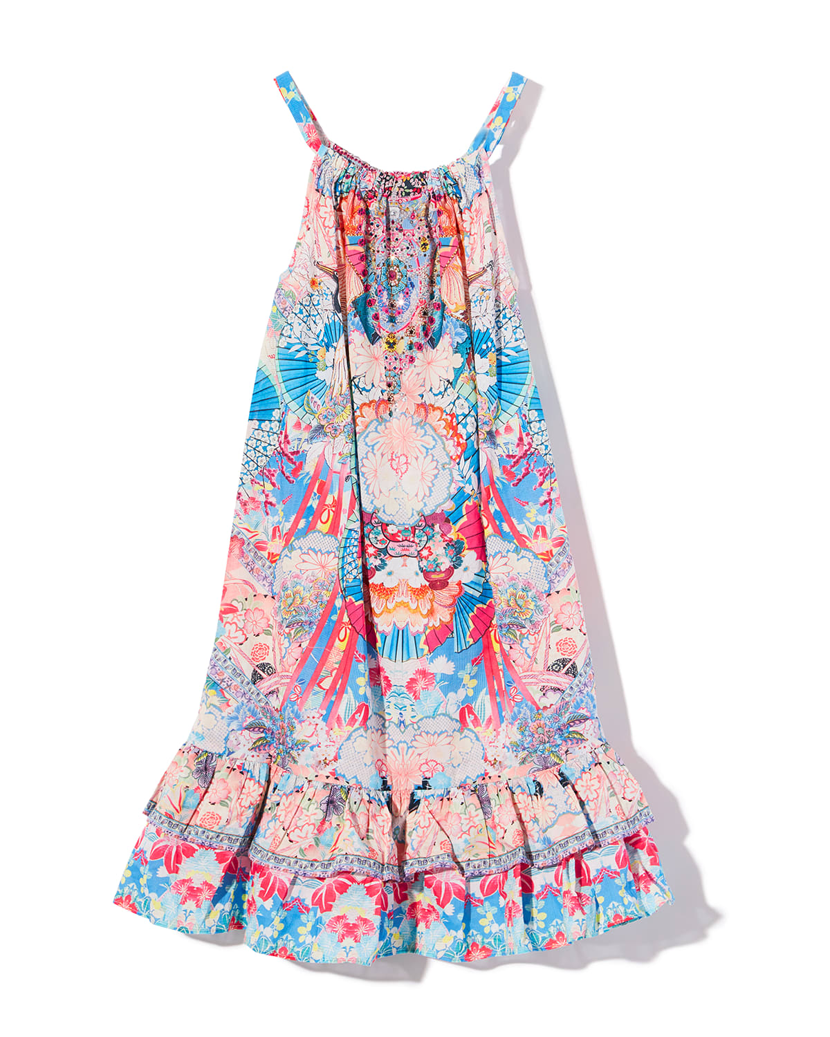 KIDS FRILL HEM TIERED DRESS ZIBA ZIBA