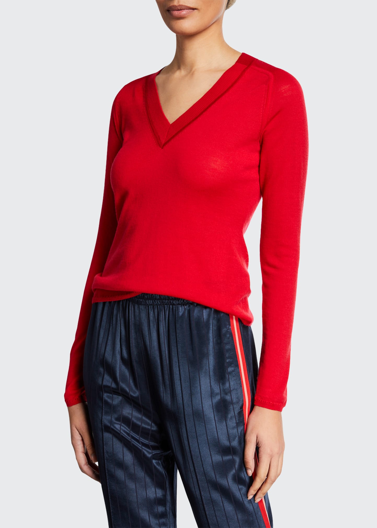 Rag & high quality Bone Pamela Merino Wool V Neck Sweater.