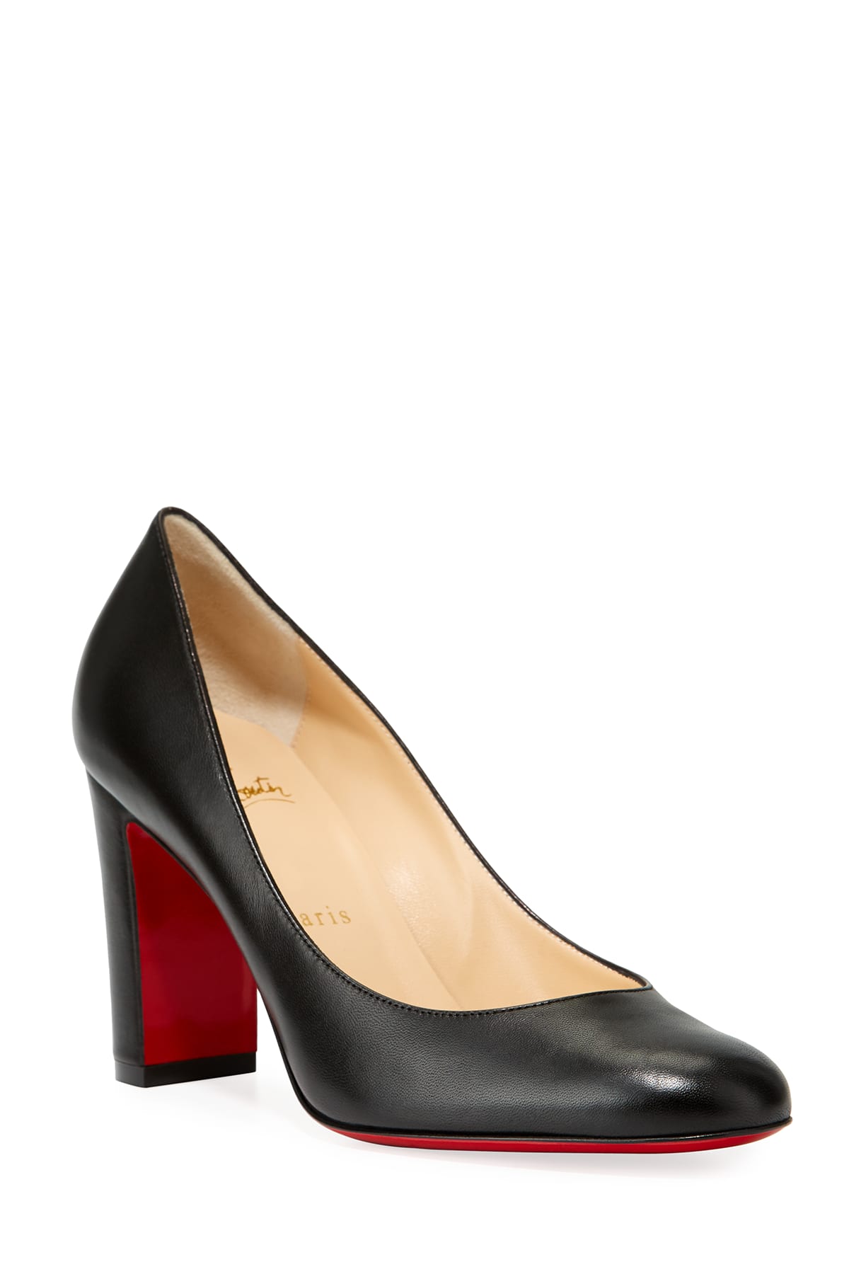 Christian louboutin block heel pump hotsell