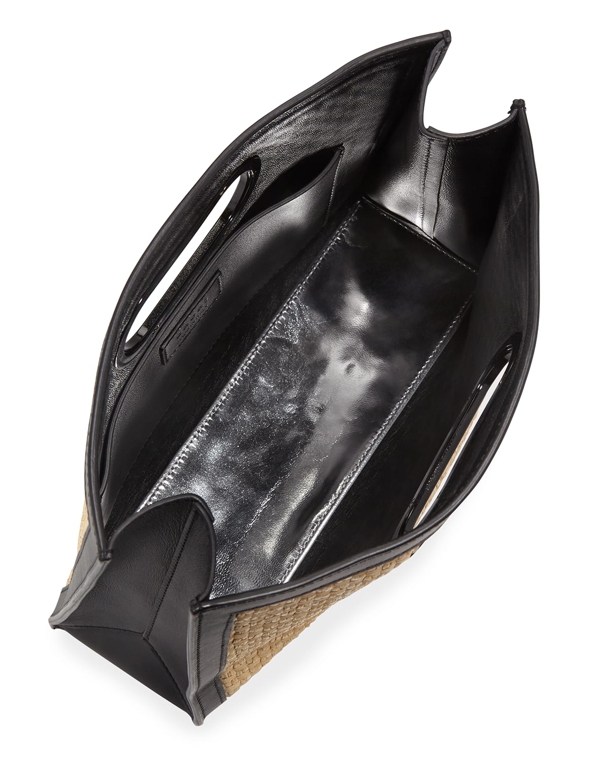 SACAI Shopper Raffia Clutch Bag